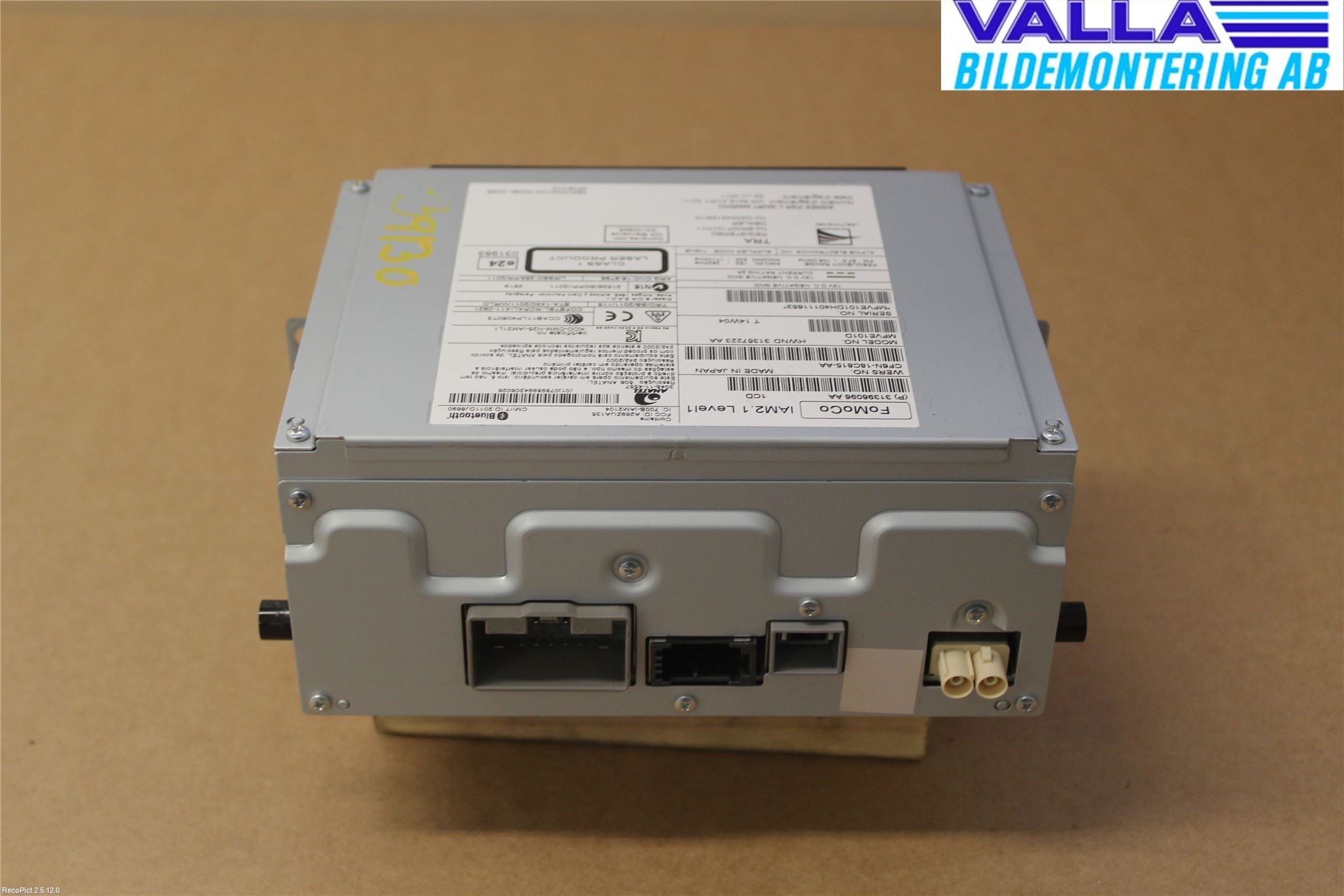 Volvo V70 14-16 Stereo Radio Med Cd