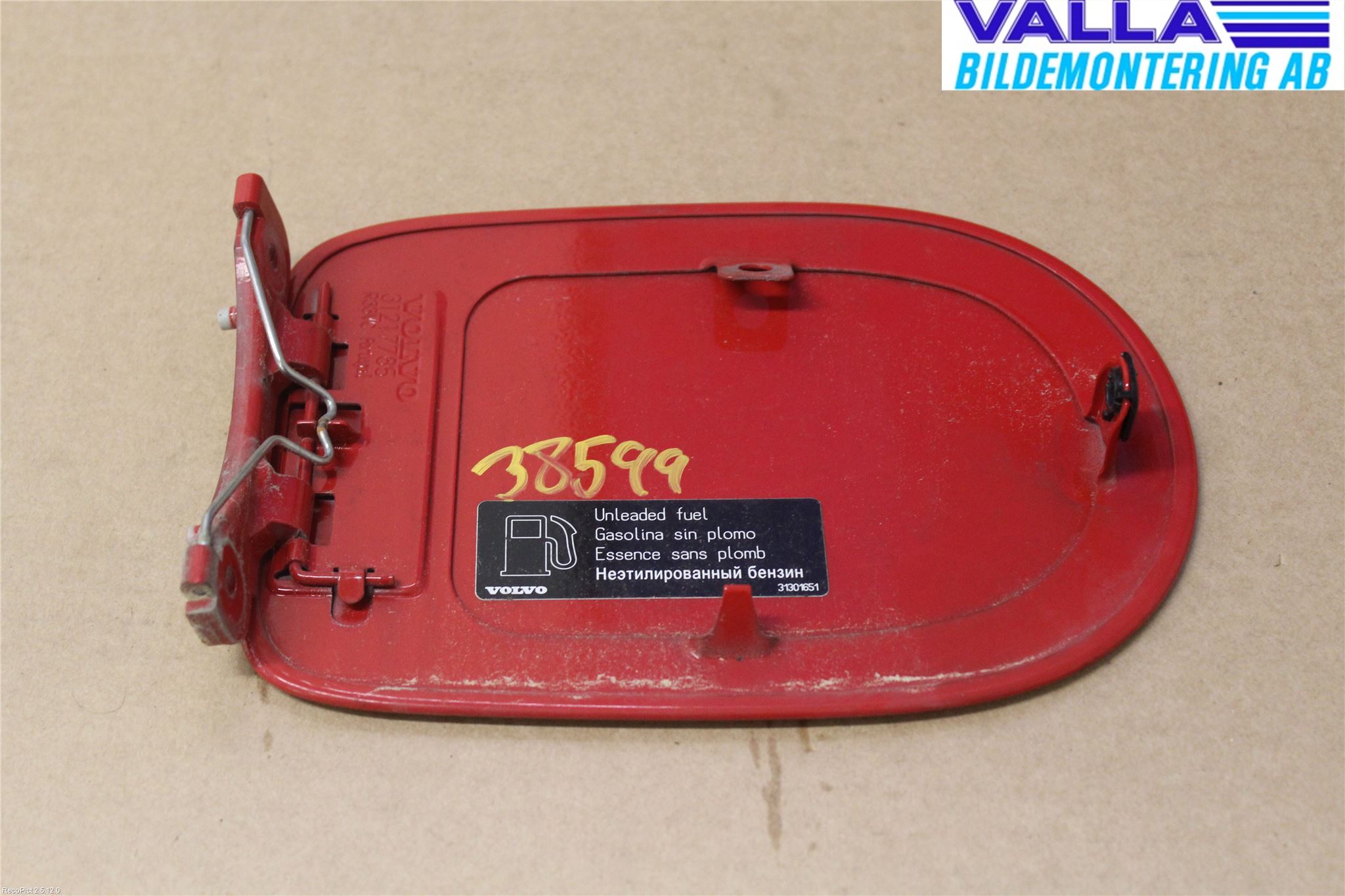 Volvo C30 10-13 Drivstoff Tankluke