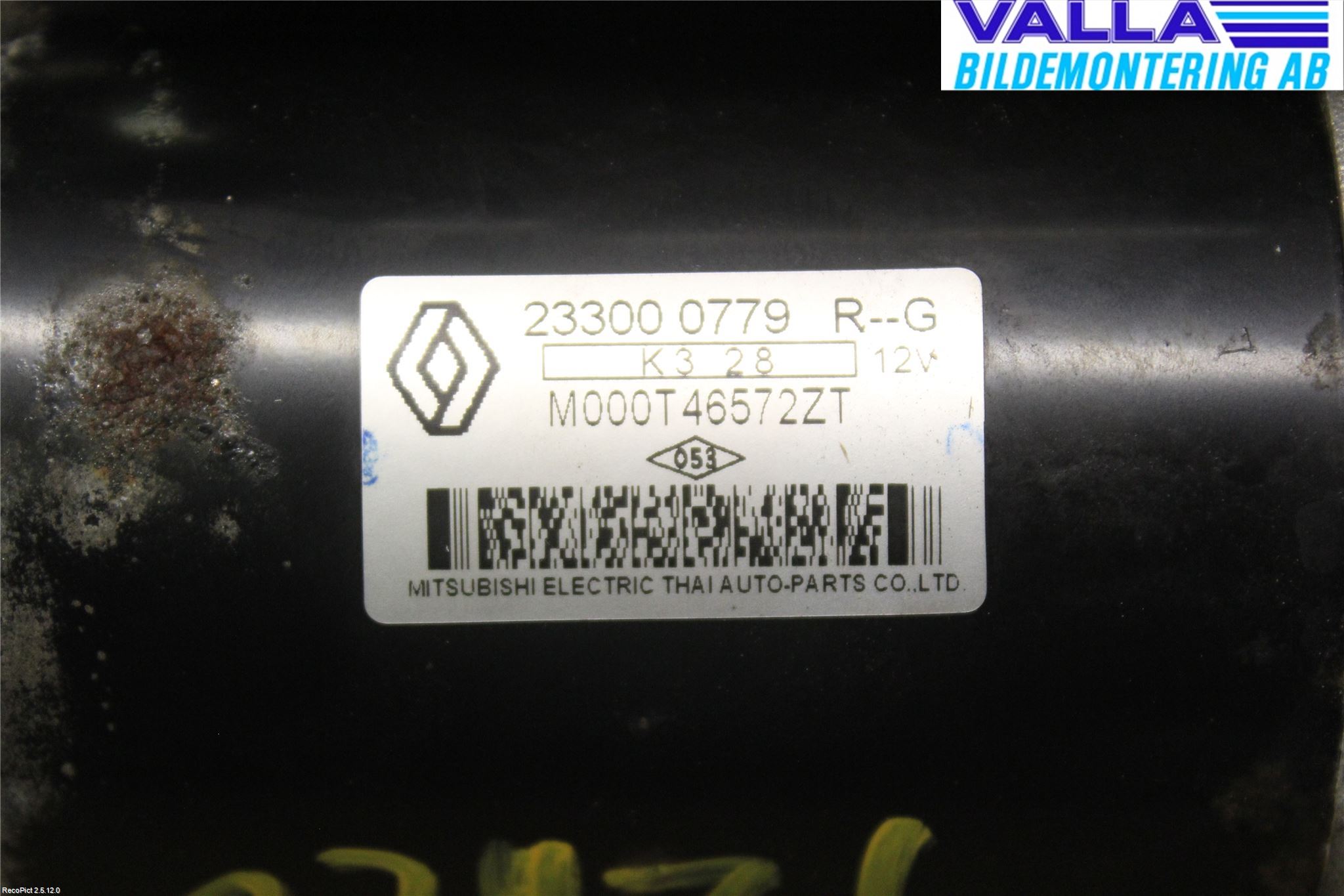 Dacia SANDERO/STEPWAY 13-20 Startmotor