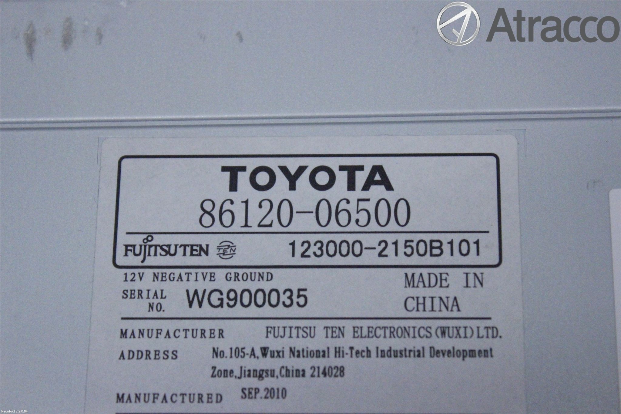 Toyota CAMRY 07-17 Stereo Radio Med Cd