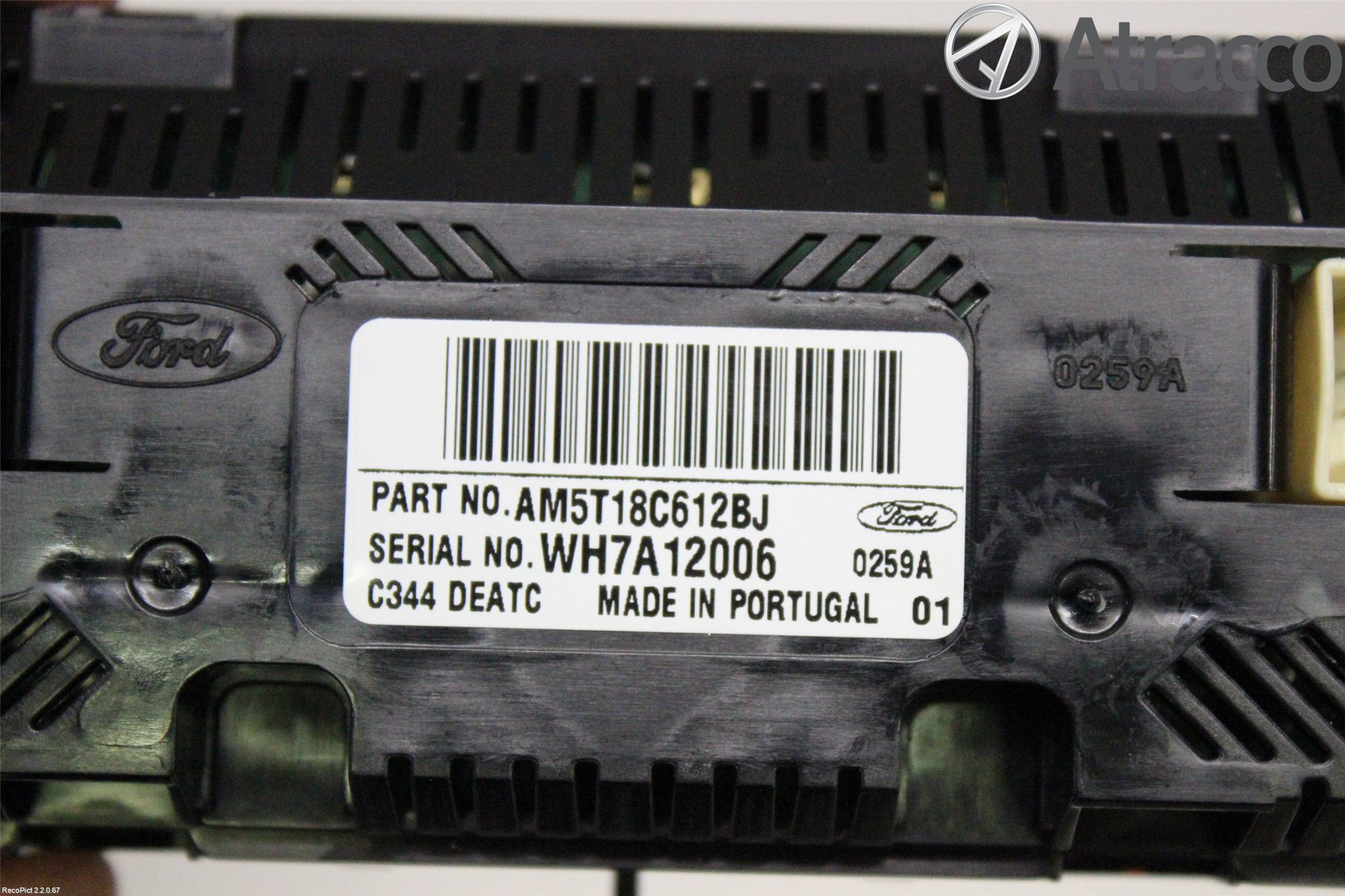 Ford C-MAX II  11-14 Varme Ac Betjening-Display