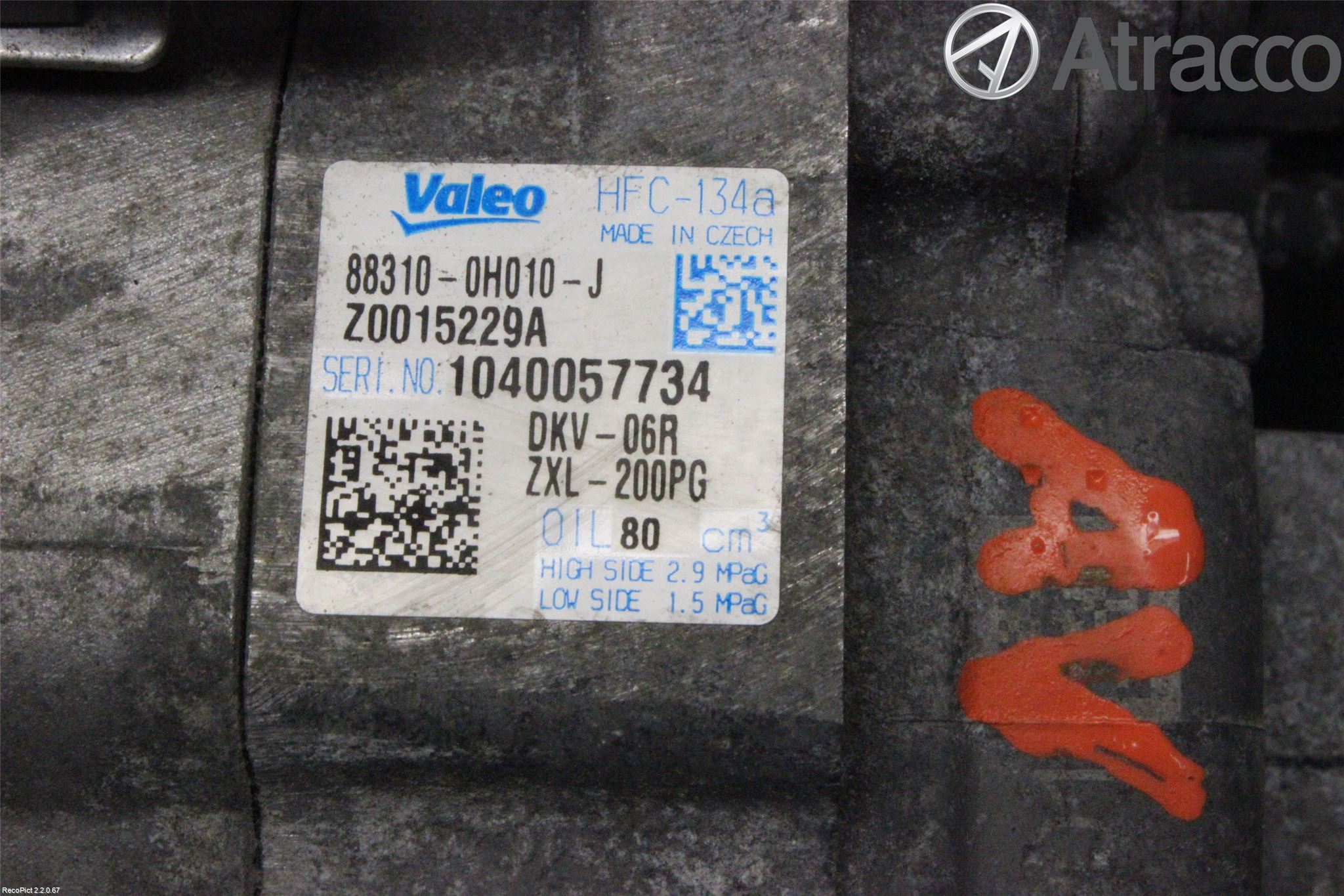 Toyota AYGO 06-14 Varme Ac Kompressor