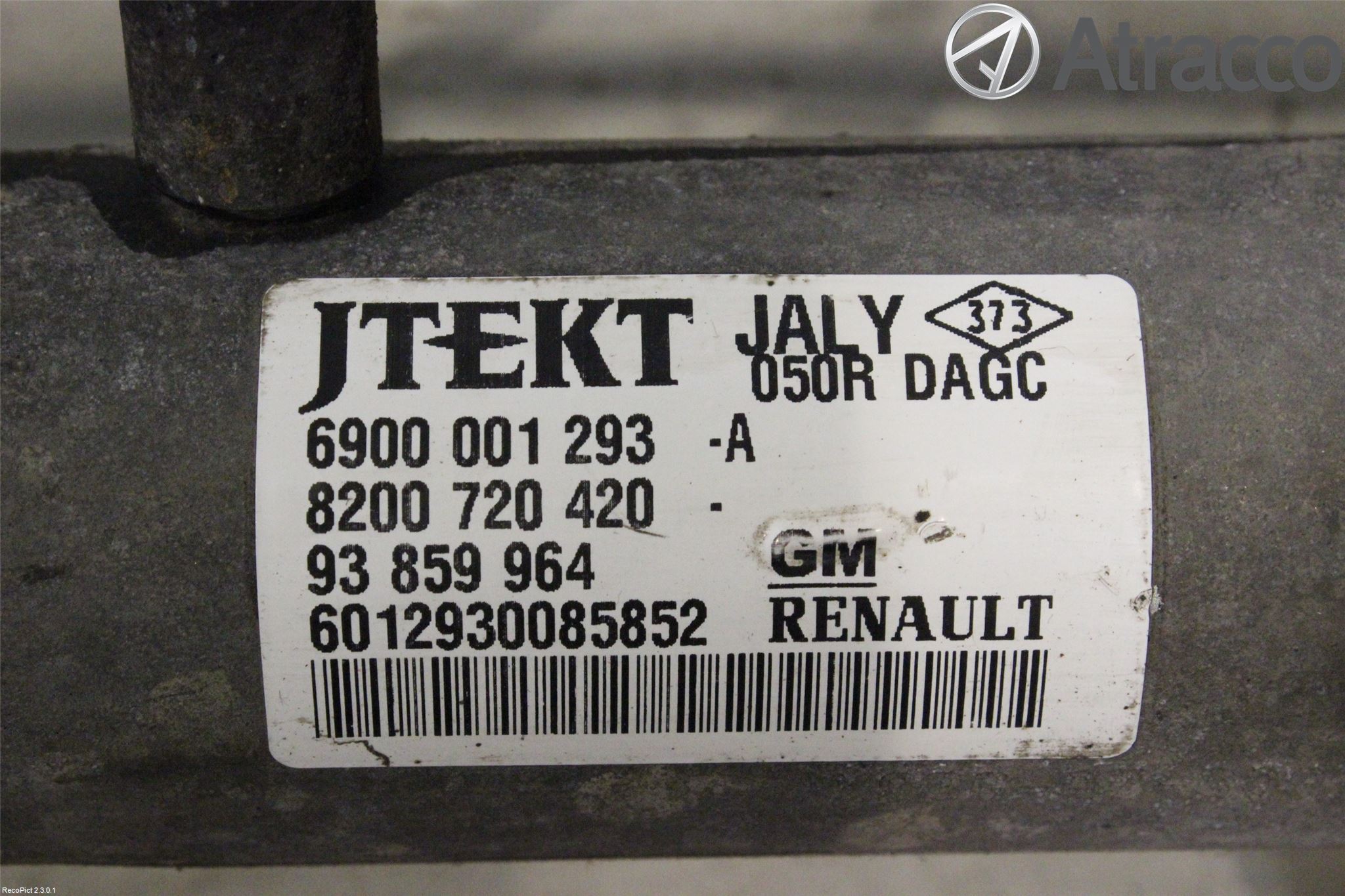Opel VIVARO 01-14 Servo Snekke - Tannstang