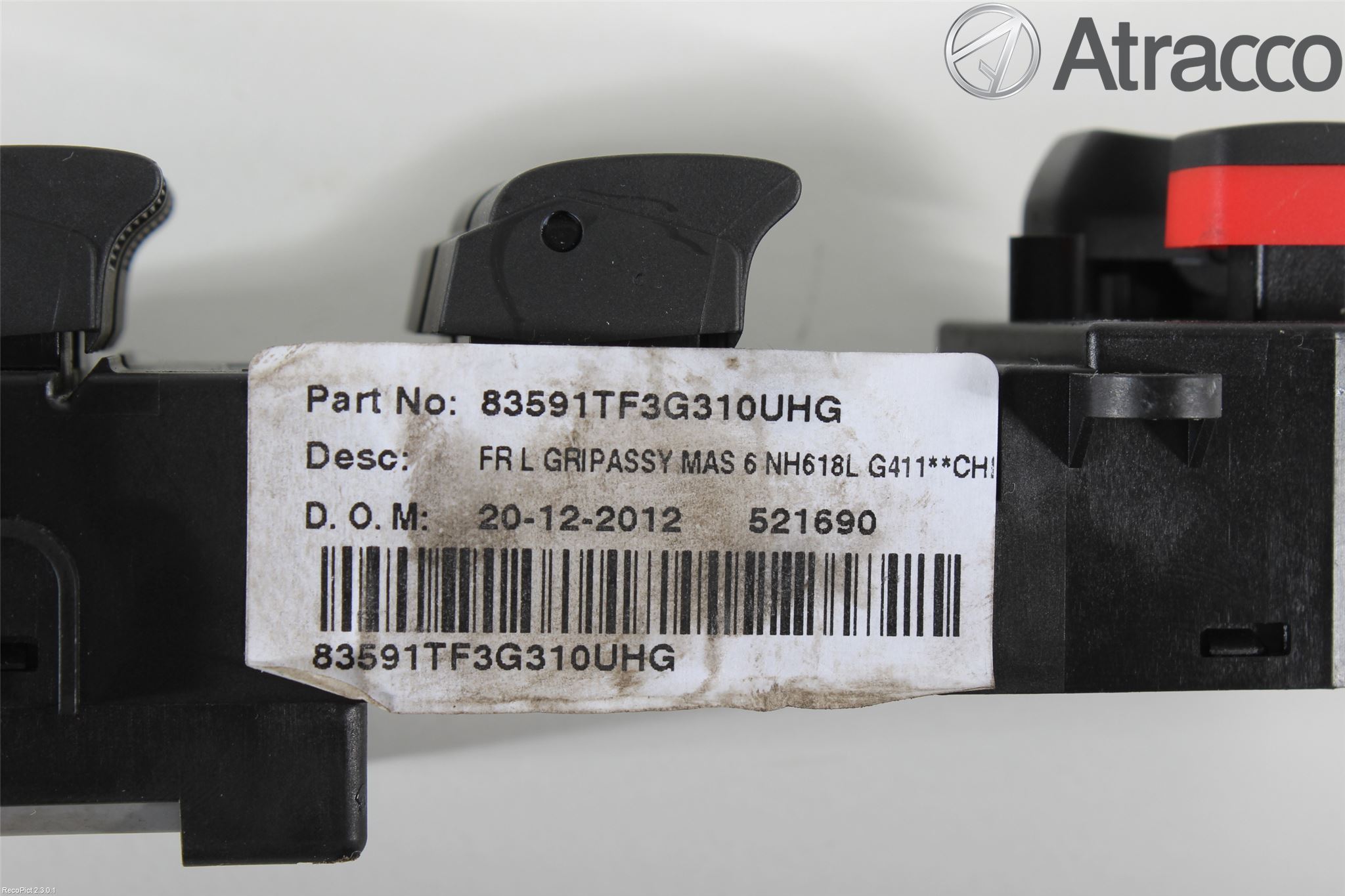Honda JAZZ 08-14 Bryter Vindusheis