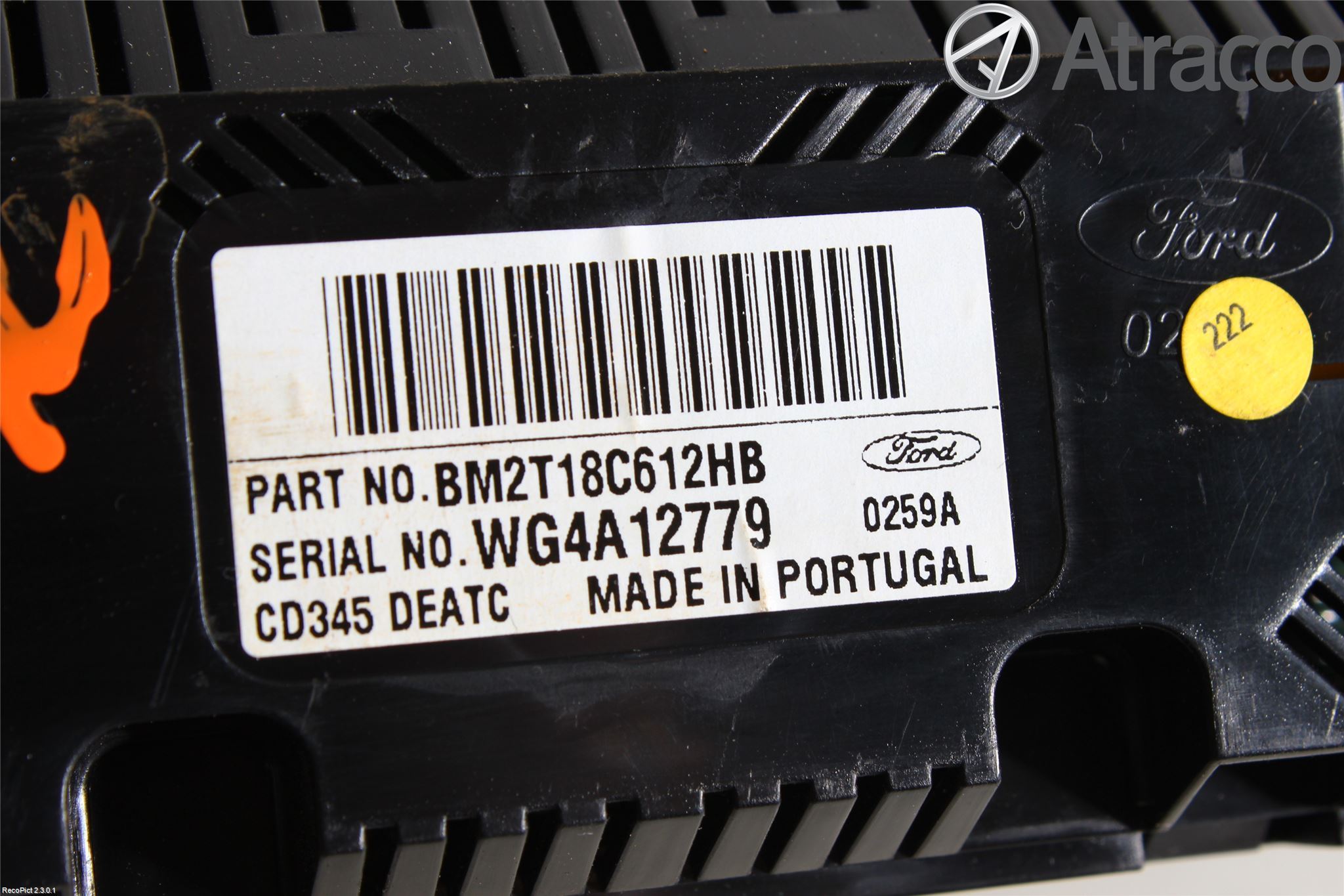 Ford MONDEO 07-15 Varme Ac Betjening-Display