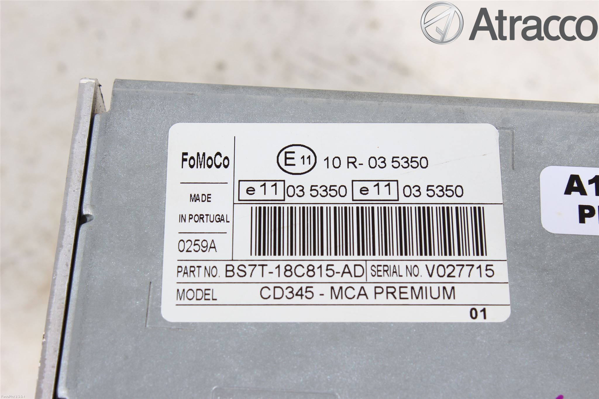 Ford MONDEO 07-15 Stereo Radio Med Cd