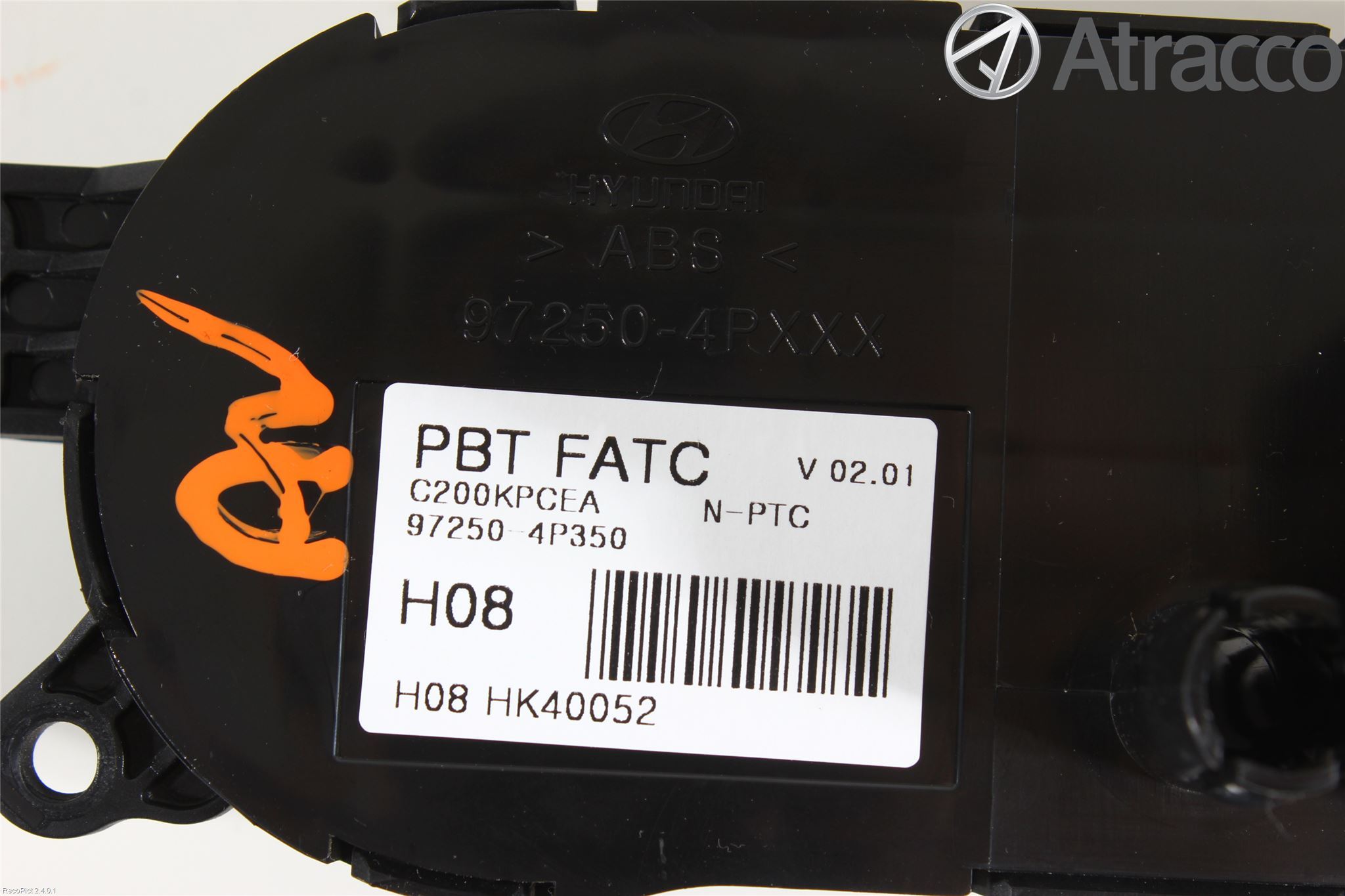 Hyundai i20 PB 09-14 Varme Ac Betjening-Display