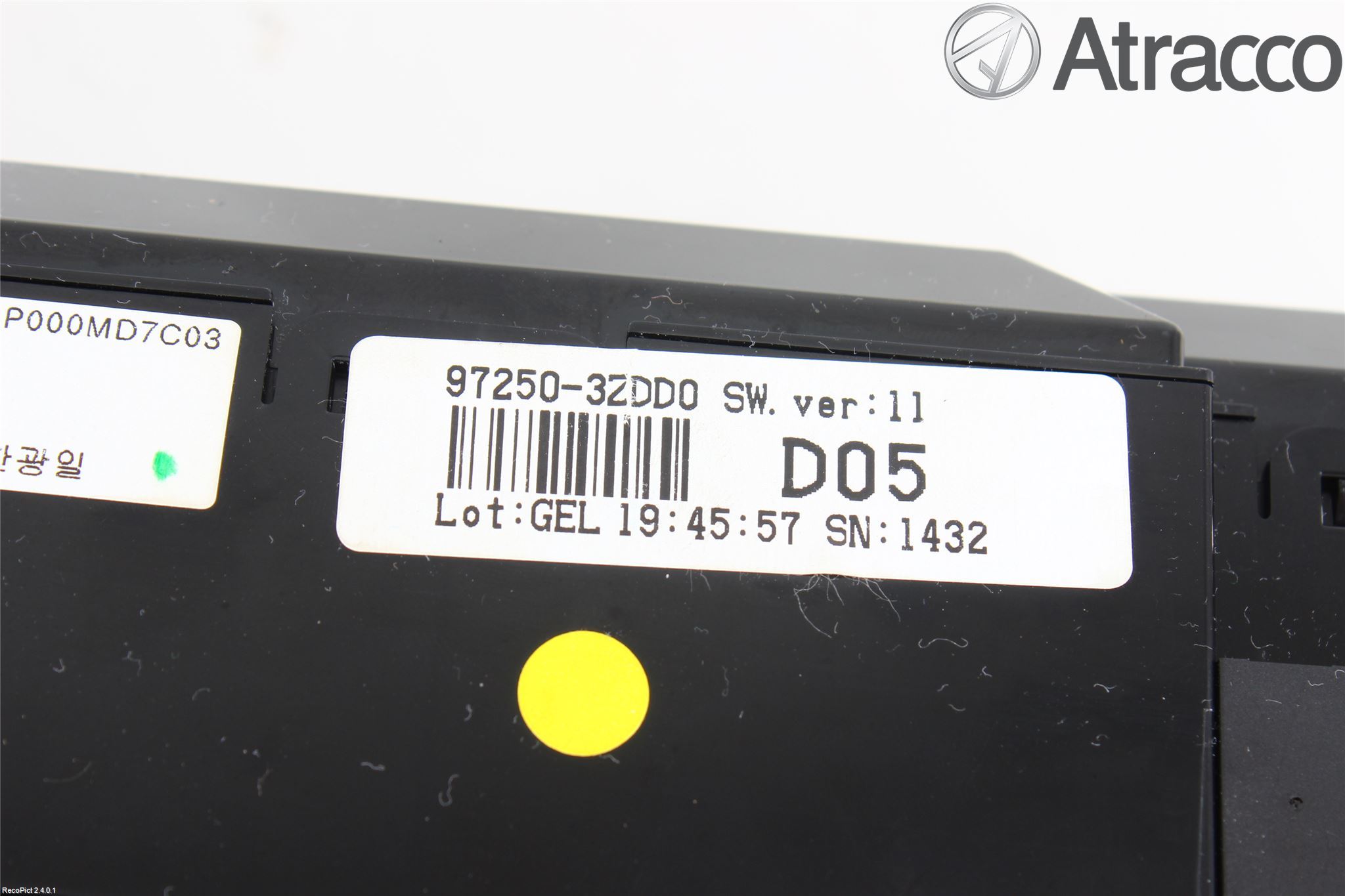 Hyundai i40 08-15 Varme Ac Betjening-Display