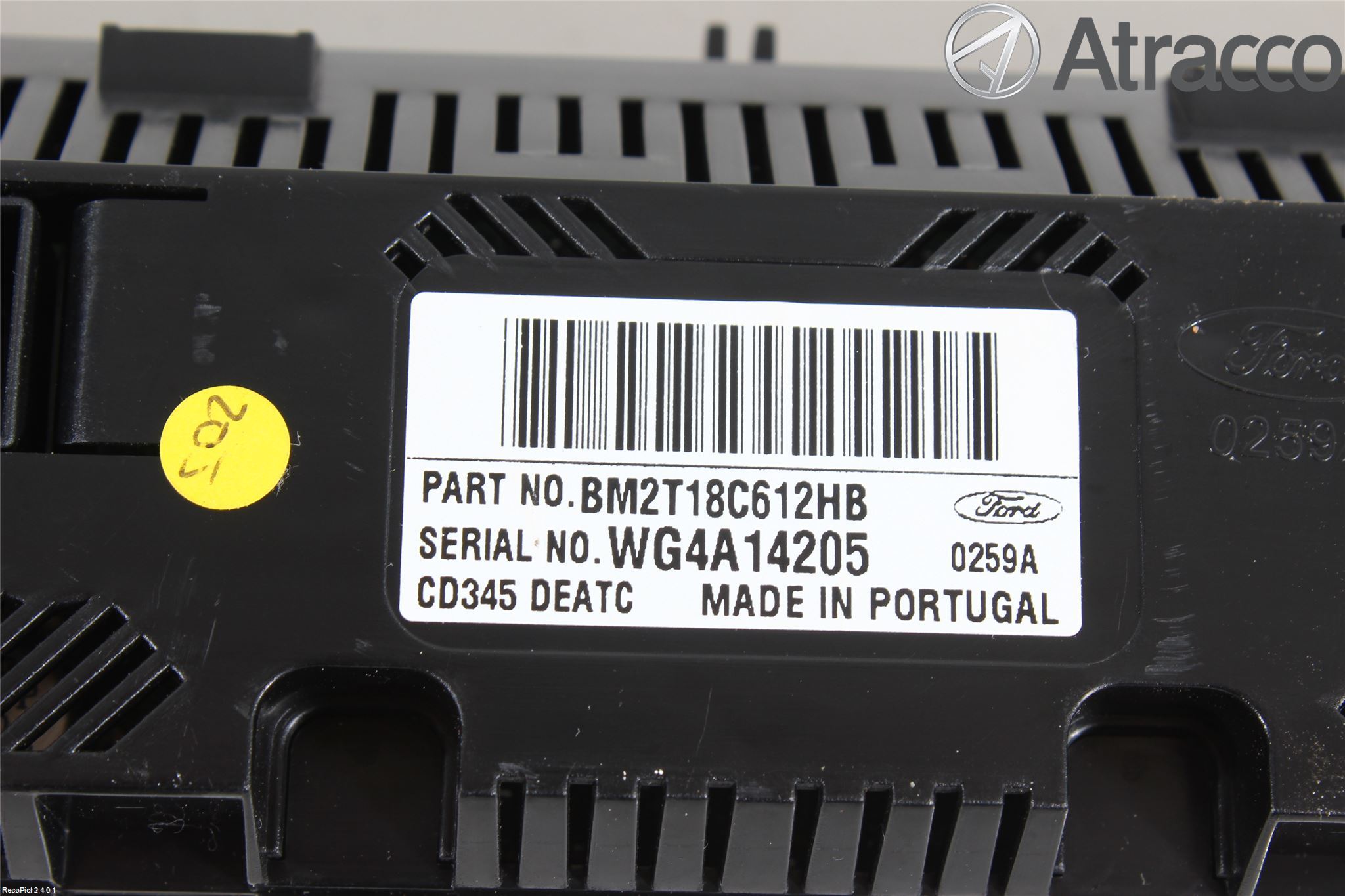 Ford MONDEO 07-15 Varme Ac Betjening-Display