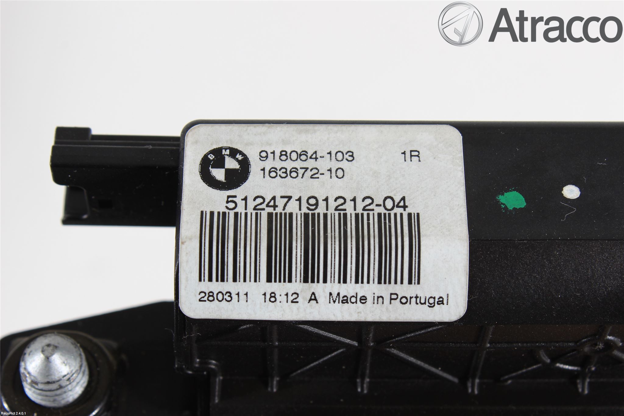 BMW 5 F10/F11/F18 09-17 Bakluke-Lokk Låsekasse