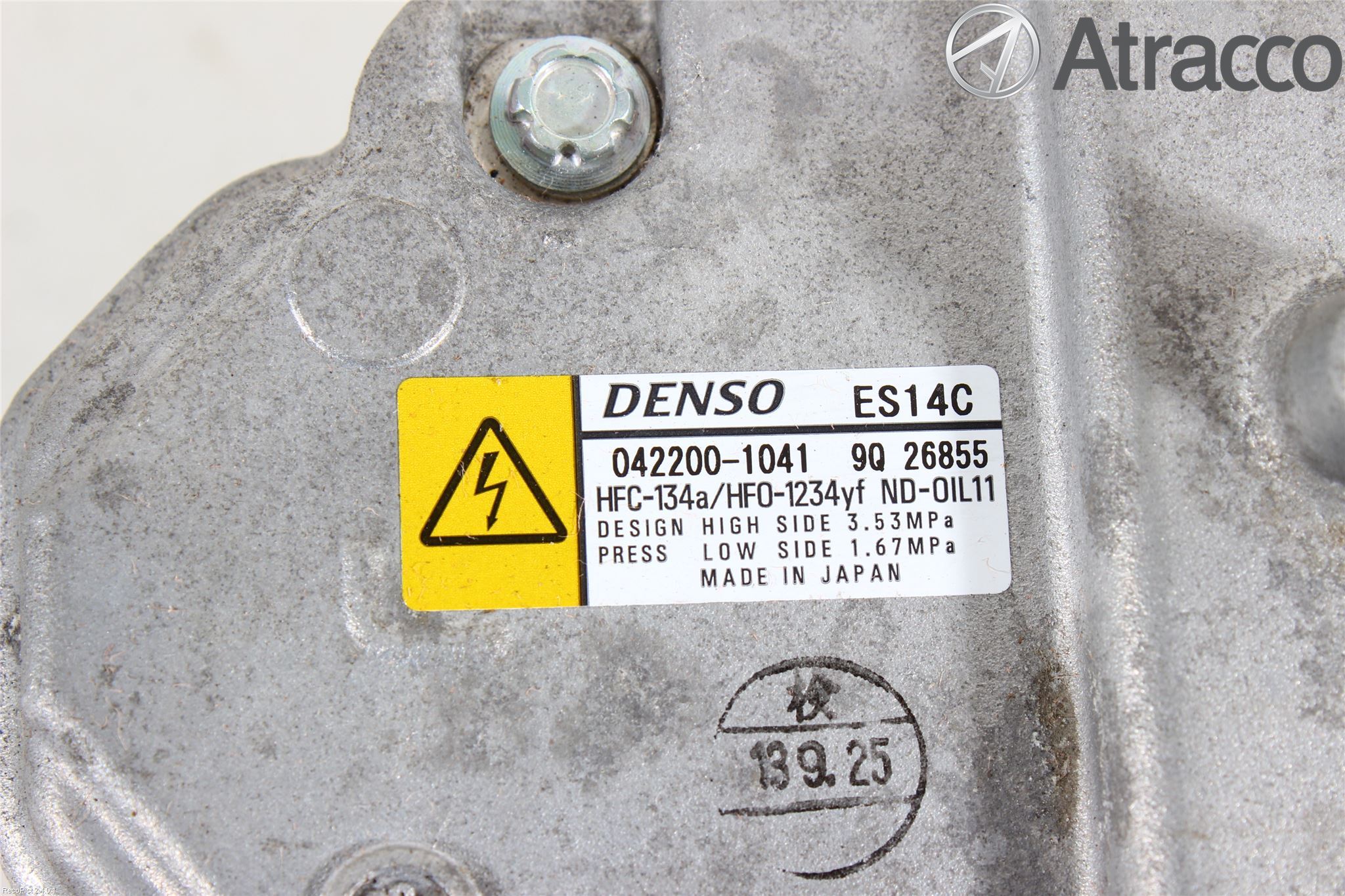 Toyota YARIS XP130 12-14 Varme Ac Kompressor