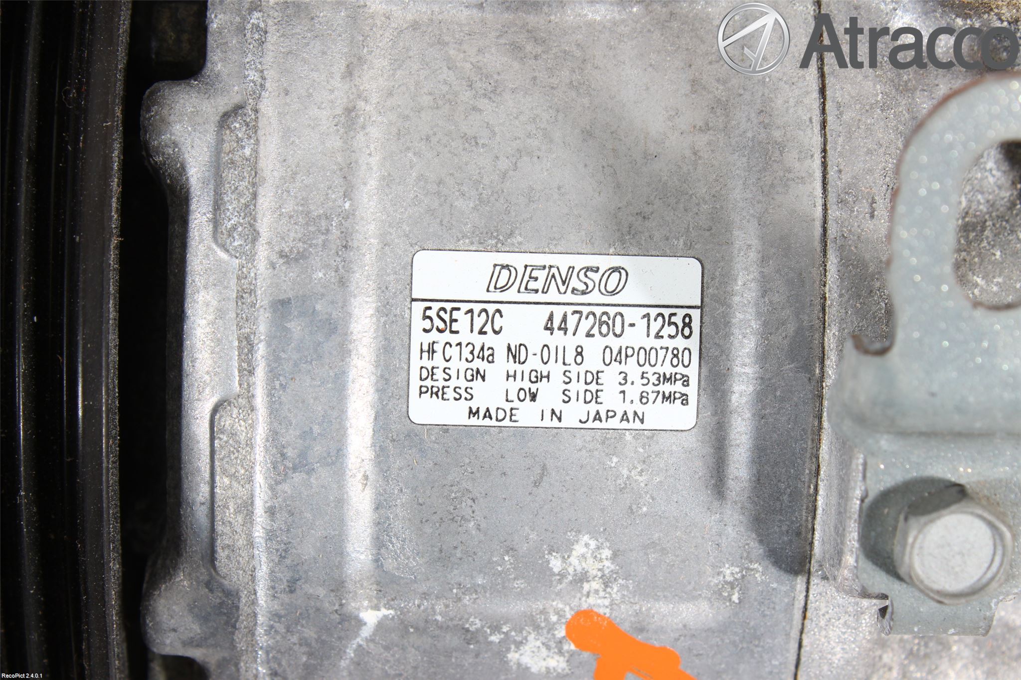 Toyota RAV 4 06-12 Varme Ac Kompressor