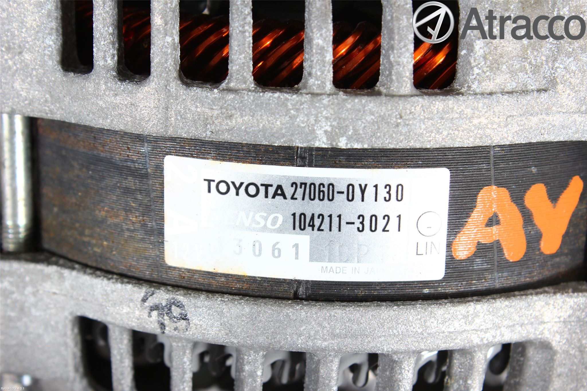 Toyota YARIS XP130 12-14 Dynamo