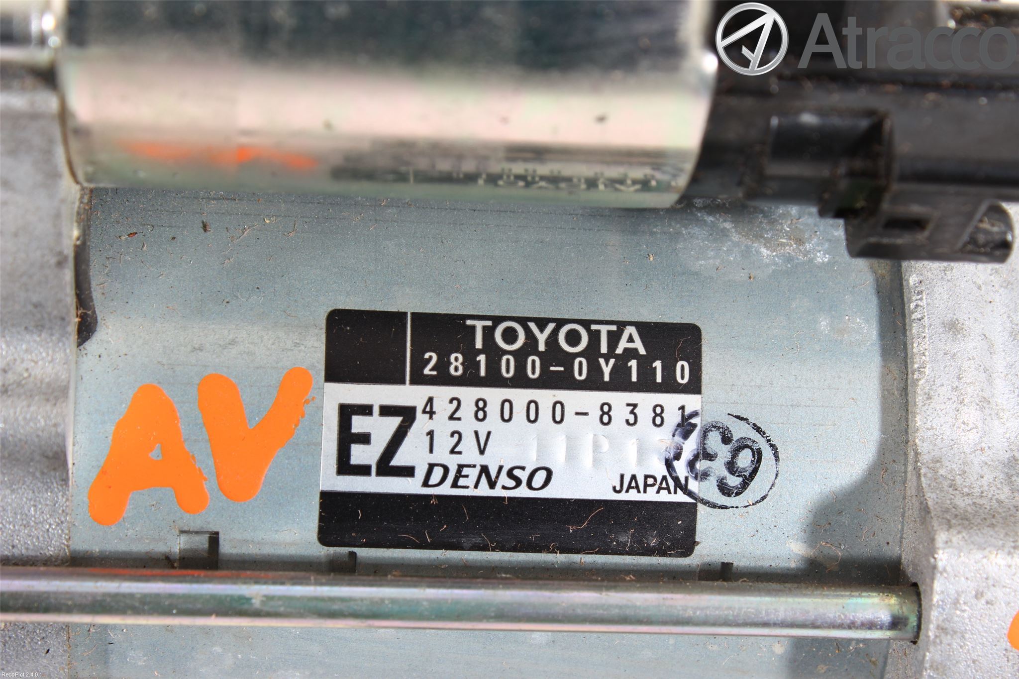 Toyota YARIS XP130 12-14 Startmotor