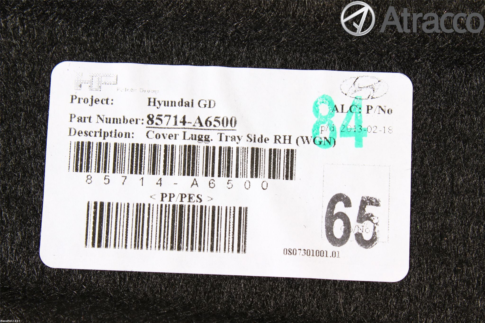 Hyundai i30 GD 13-17 Innr Bagasjeromkledsel