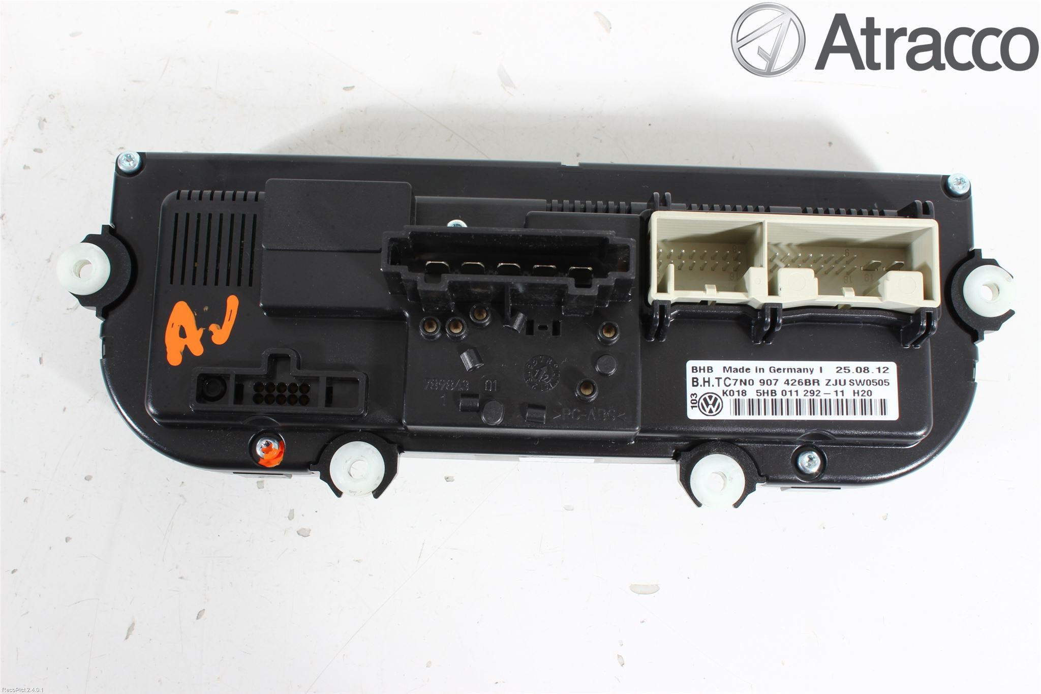 Volkswagen VW CADDY 11-15 Varme Ac Betjening-Display