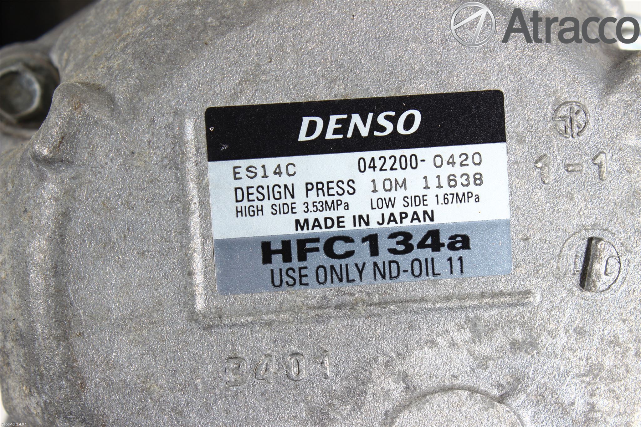 Toyota AURIS 10-12 Varme Ac Kompressor