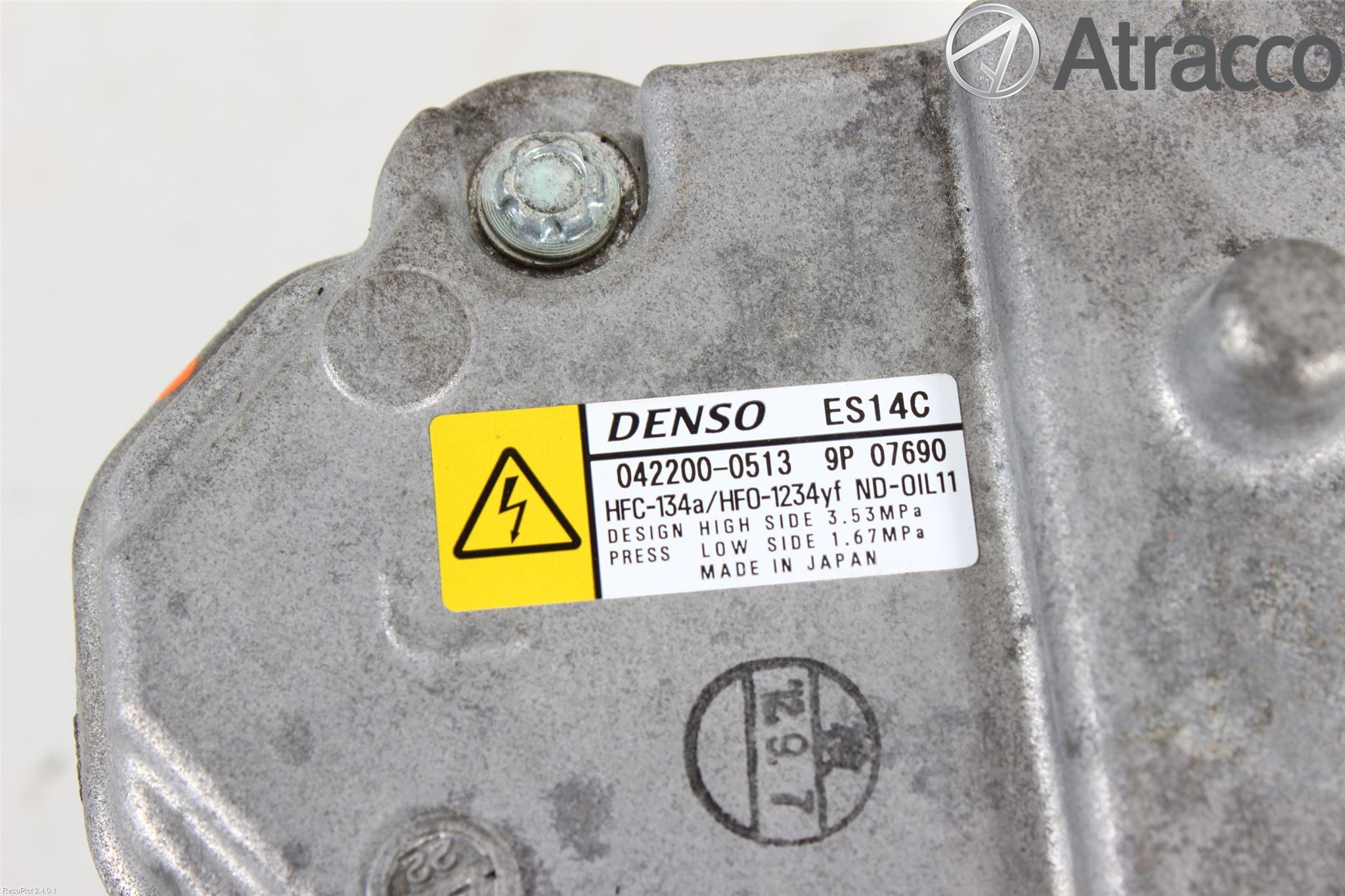 Toyota YARIS XP130 12-14 Varme Ac Kompressor