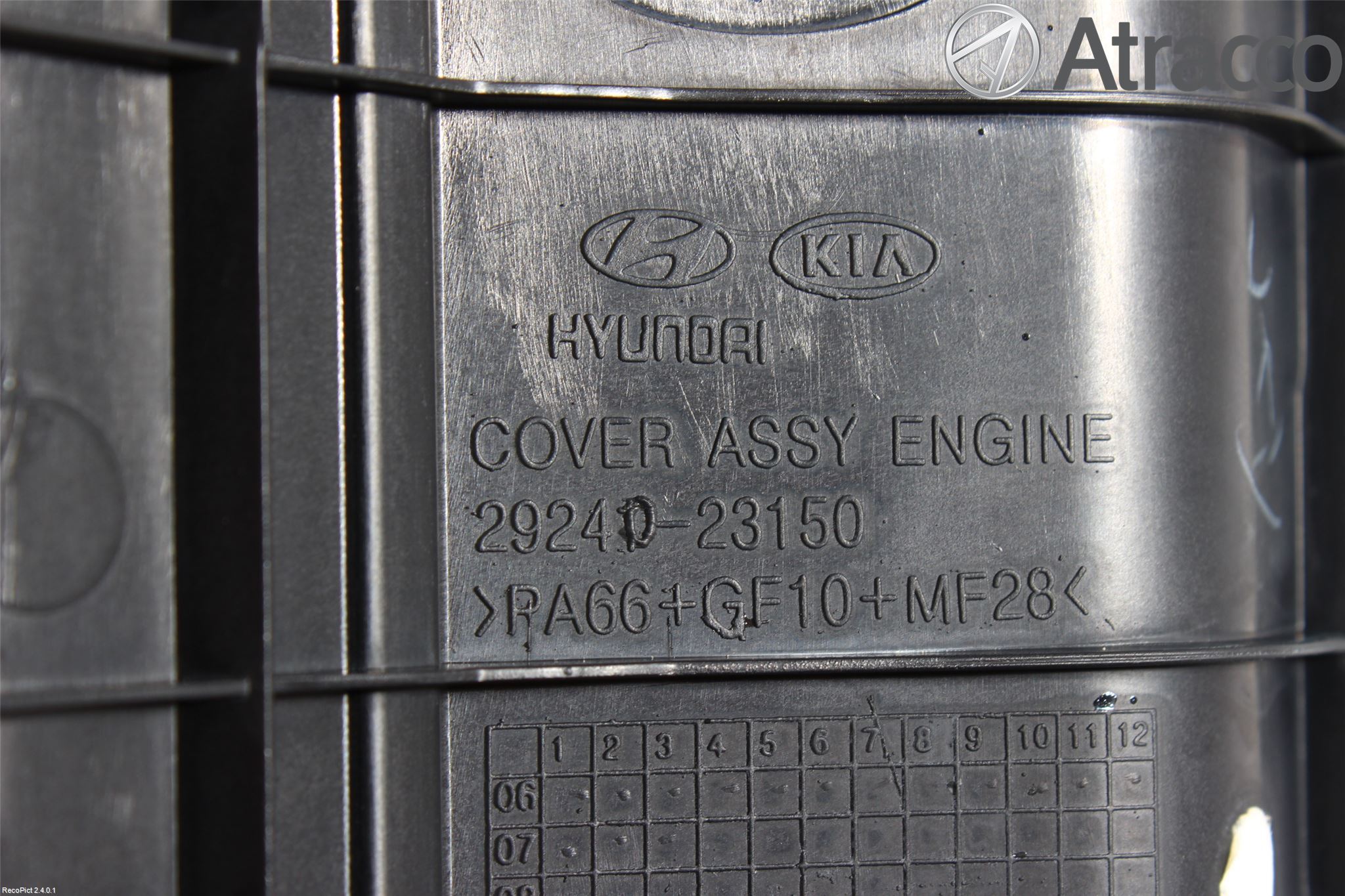 Hyundai i30 FD 07-12 Motor Deksel Over Motor