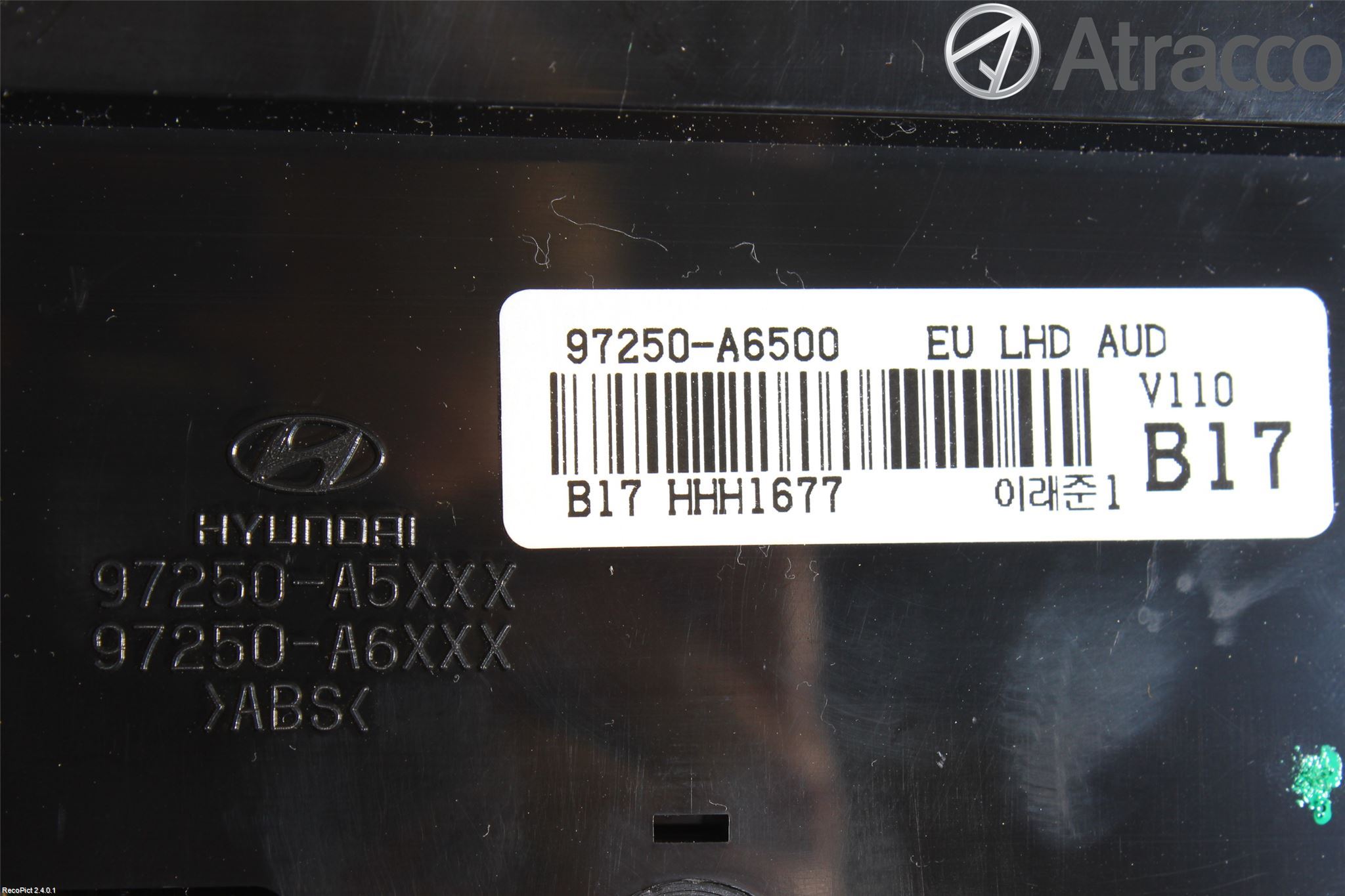 Hyundai i30 GD 13-17 Varme Ac Betjening-Display