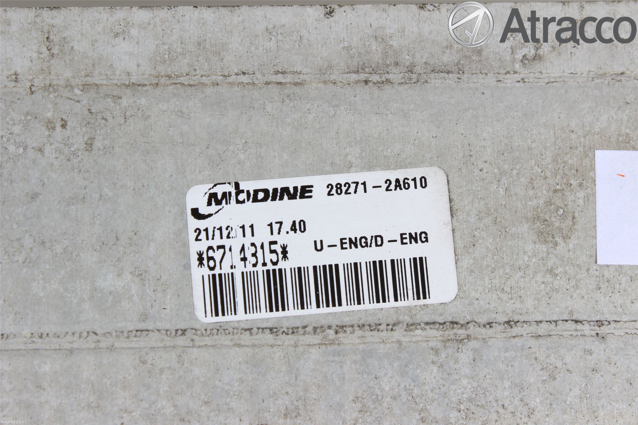 Hyundai i30 FD 07-12 Intercooler Radiator