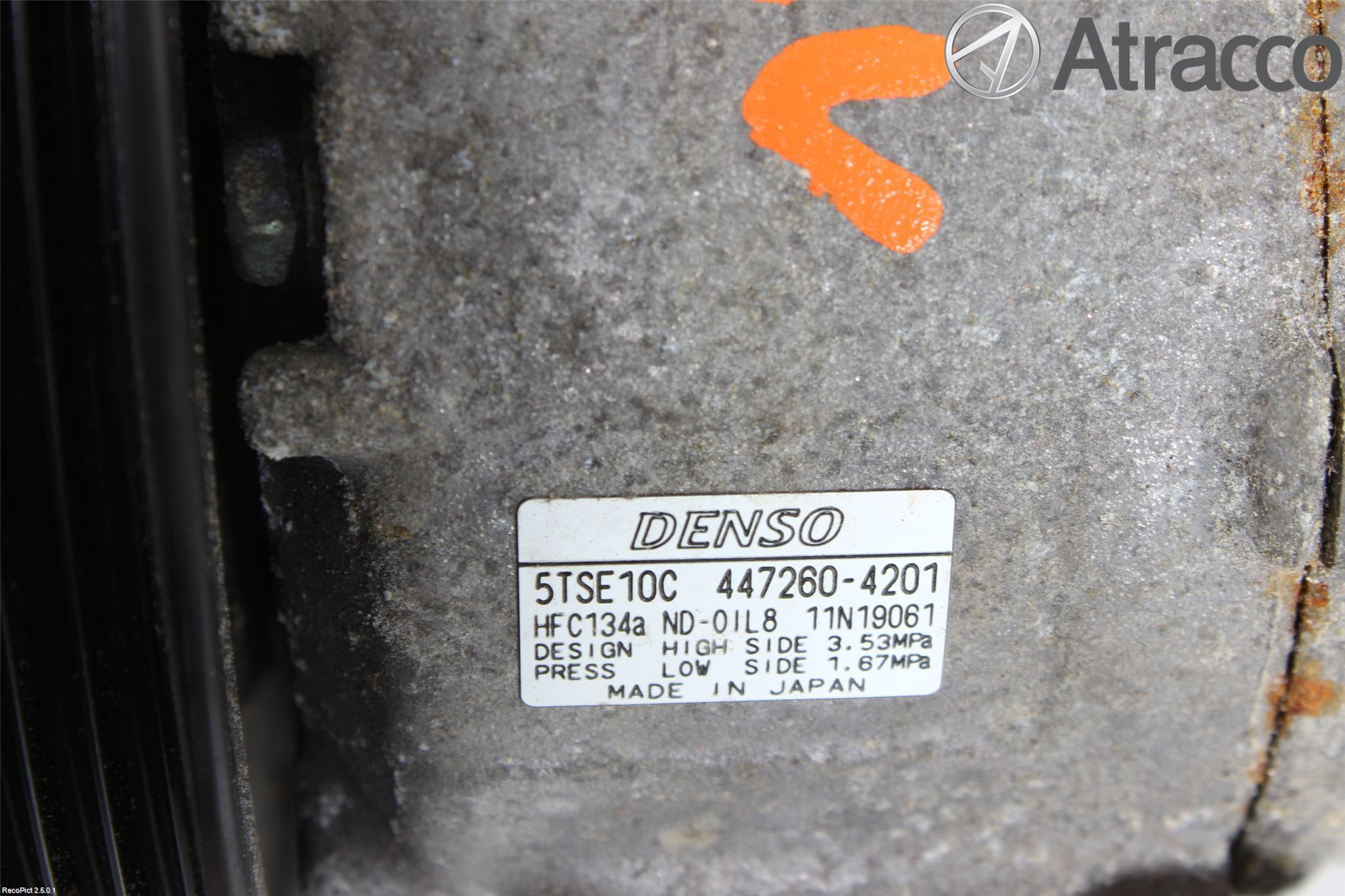 Toyota VERSO-S 11-16 Varme Ac Kompressor