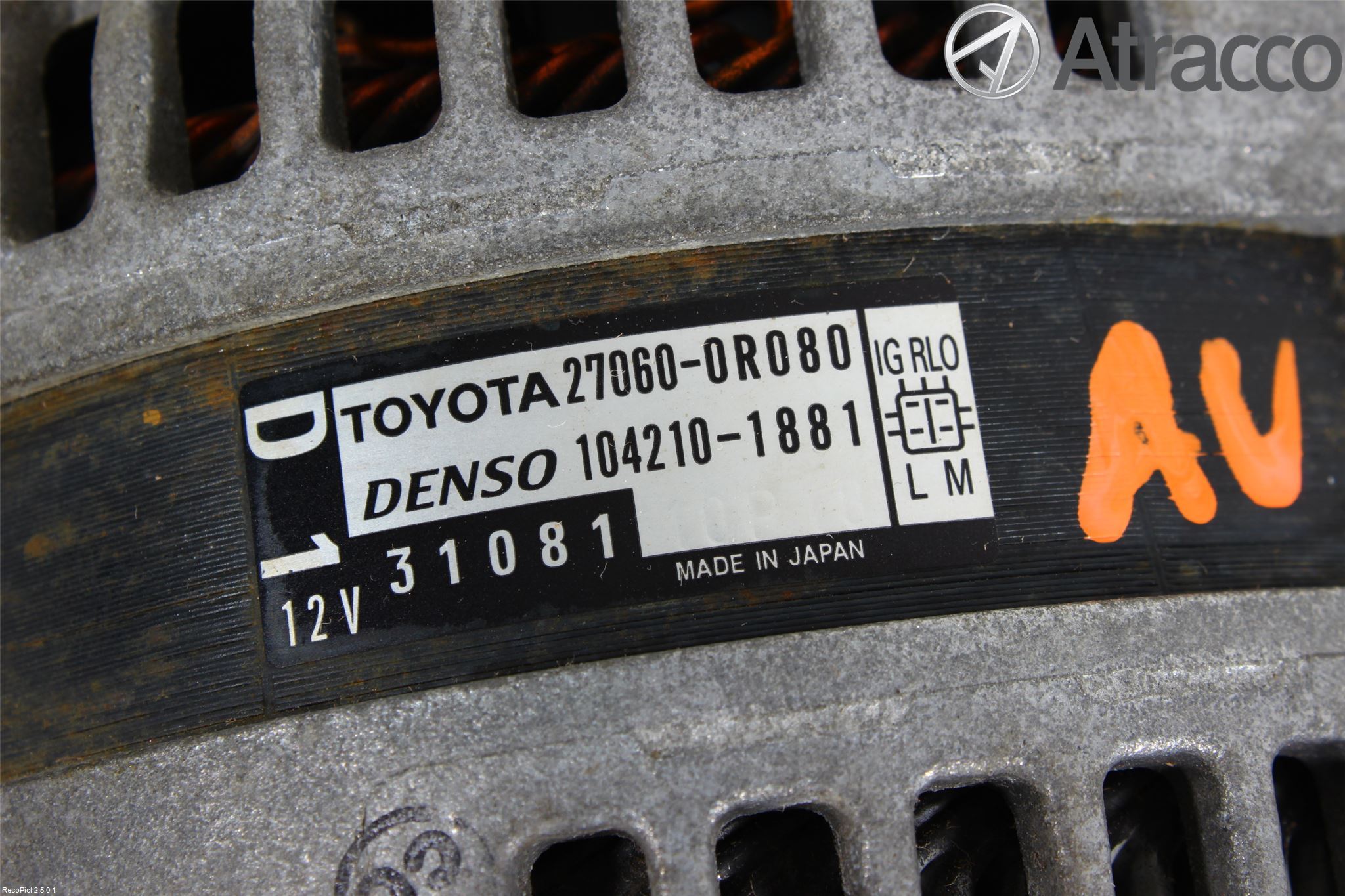 Toyota VERSO 09-18 Dynamo