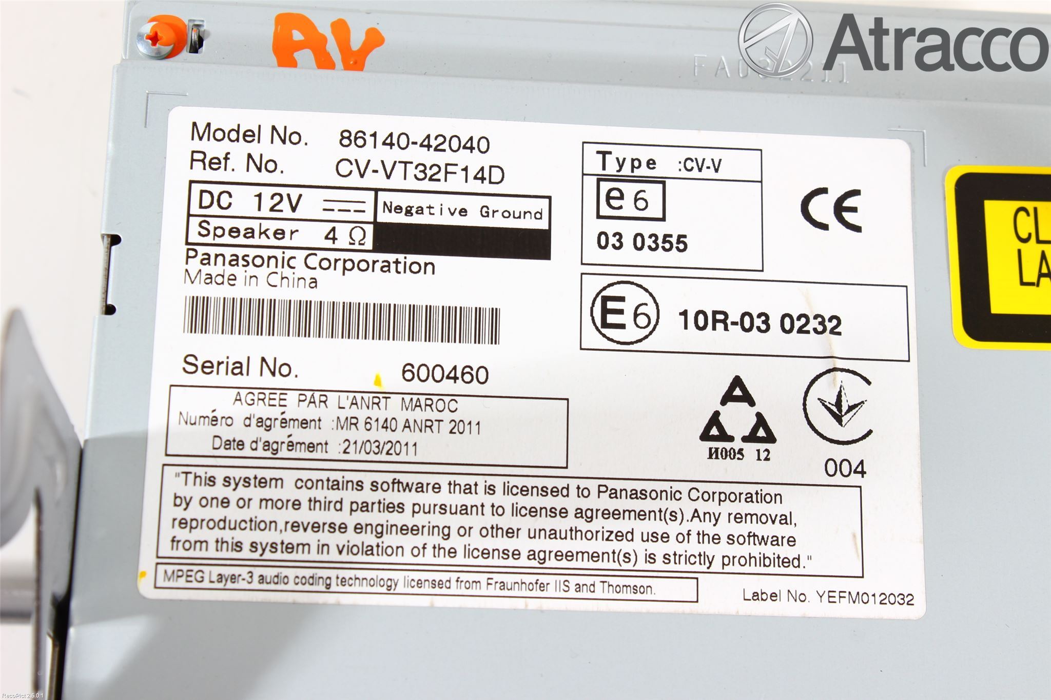 Toyota RAV4 13-18 Stereo Radio Med Cd