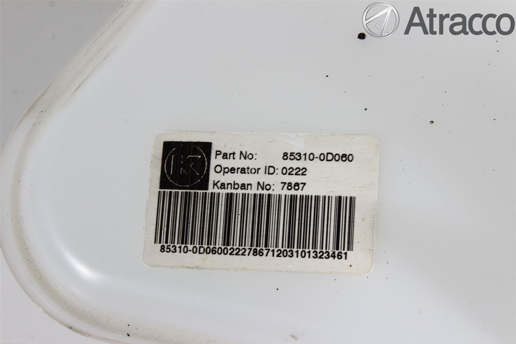Toyota YARIS XP90 06-11 Spylerbeholder Frontrute