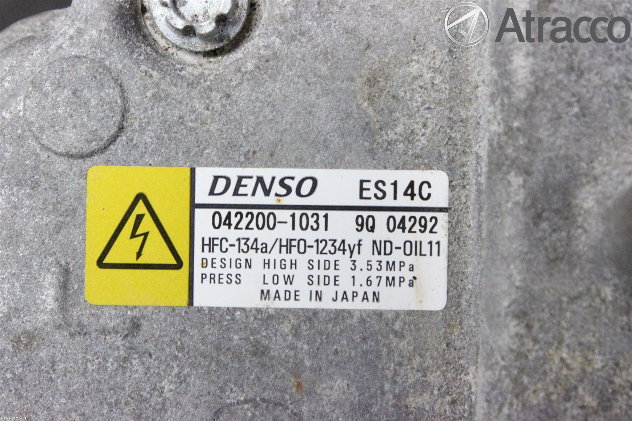 Toyota AURIS 13-19 Varme Ac Kompressor