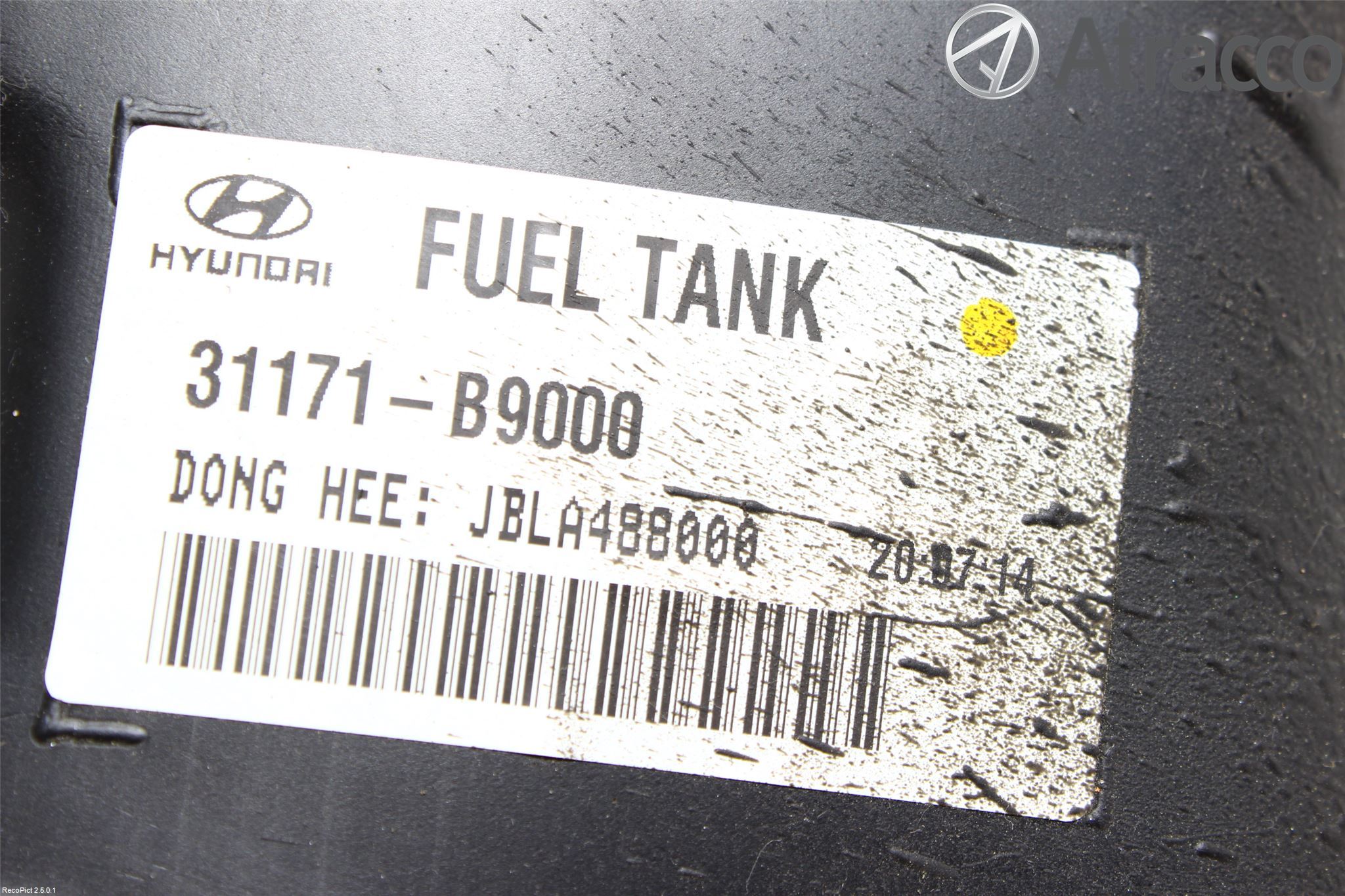 Hyundai i10 BA 14-16 Drivstofftank Innsprøytning