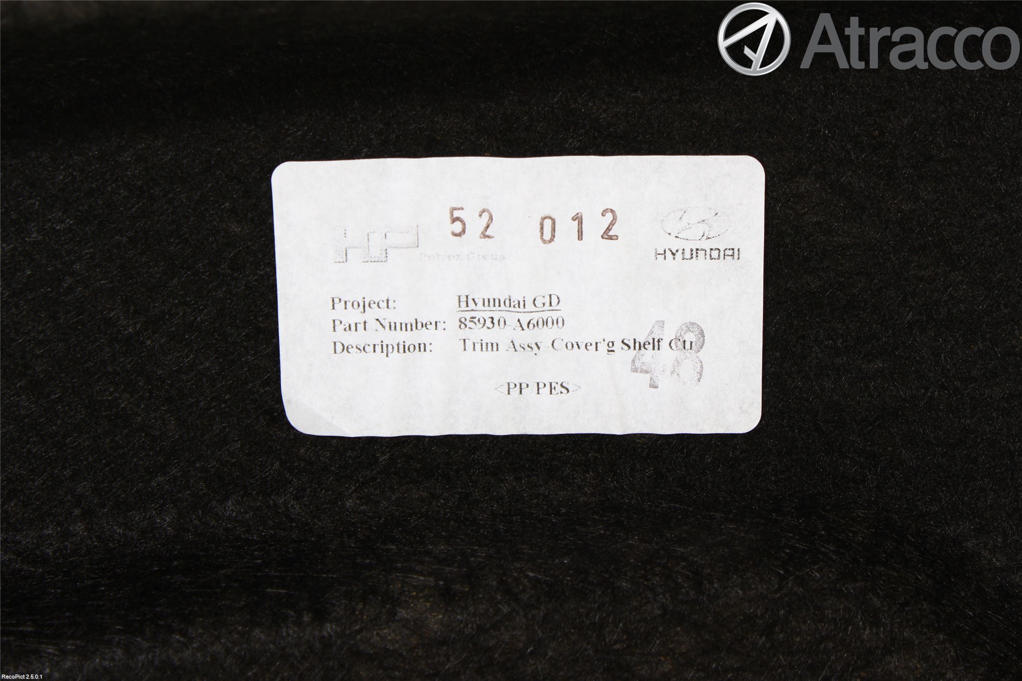Hyundai i30 GD 13-17 Innr Hattehylle