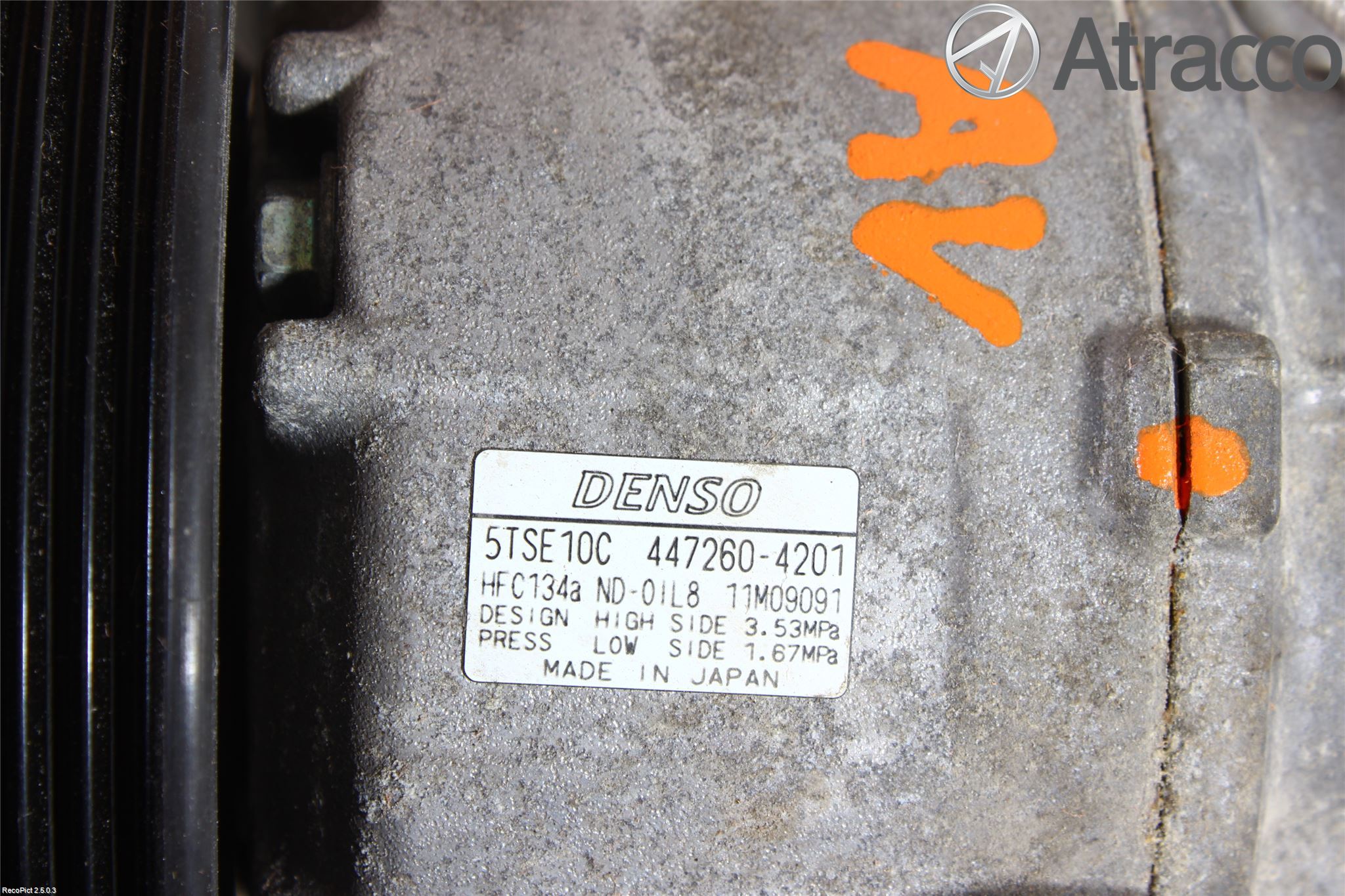 Toyota VERSO-S 11-16 Varme Ac Kompressor