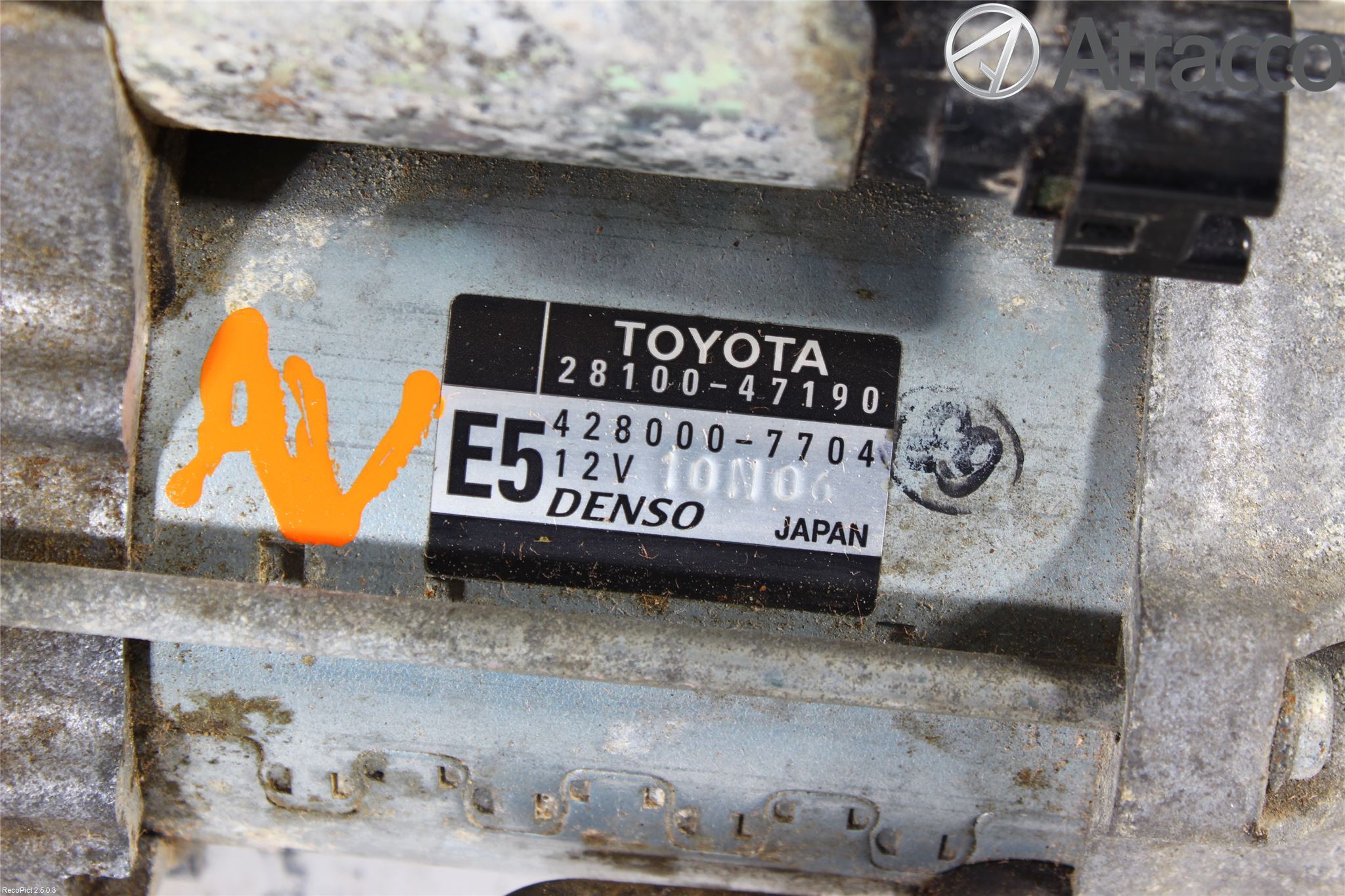 Toyota VERSO-S 11-16 Startmotor