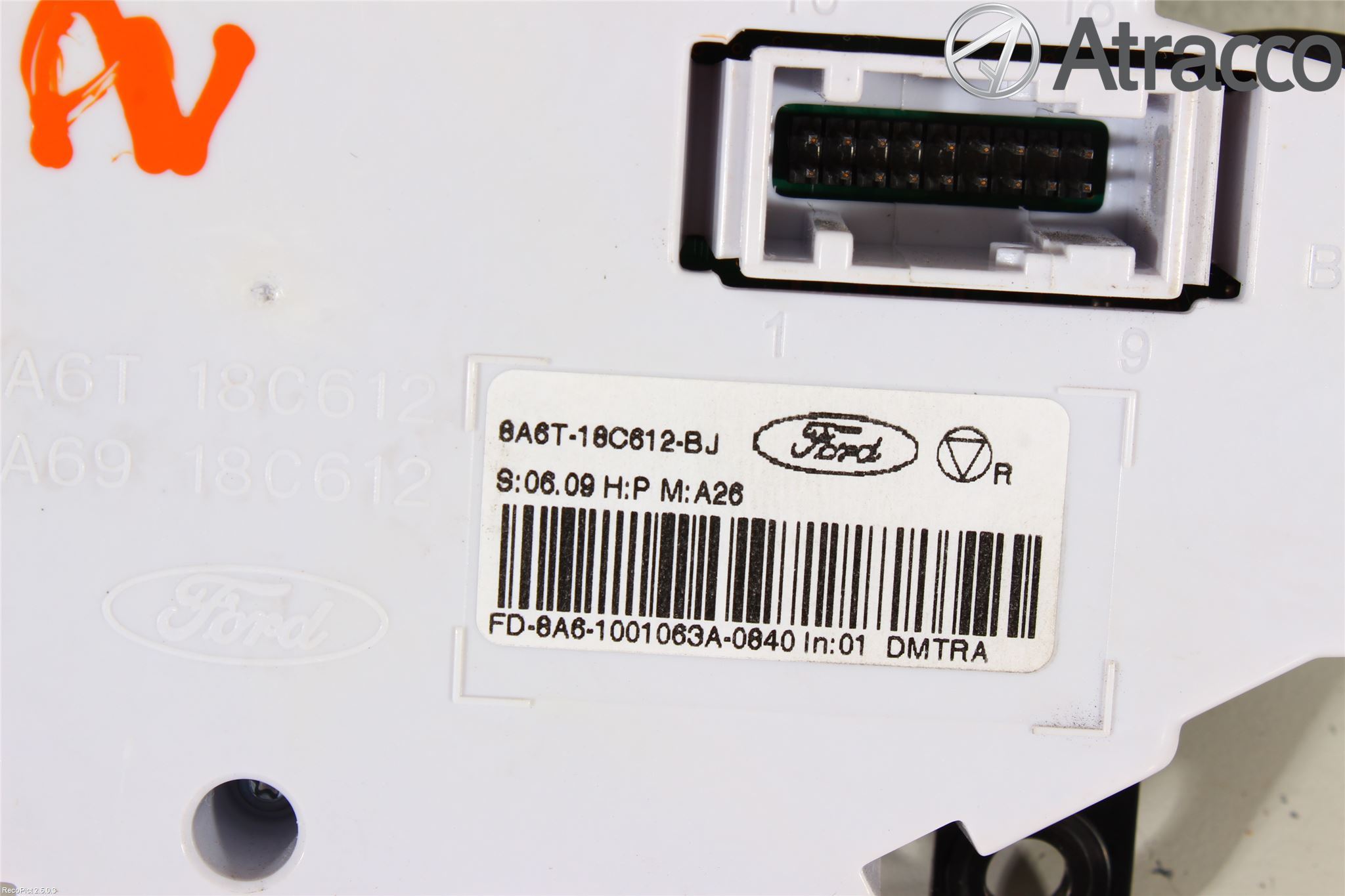 Ford FIESTA 09-12 Varme Ac Betjening-Display