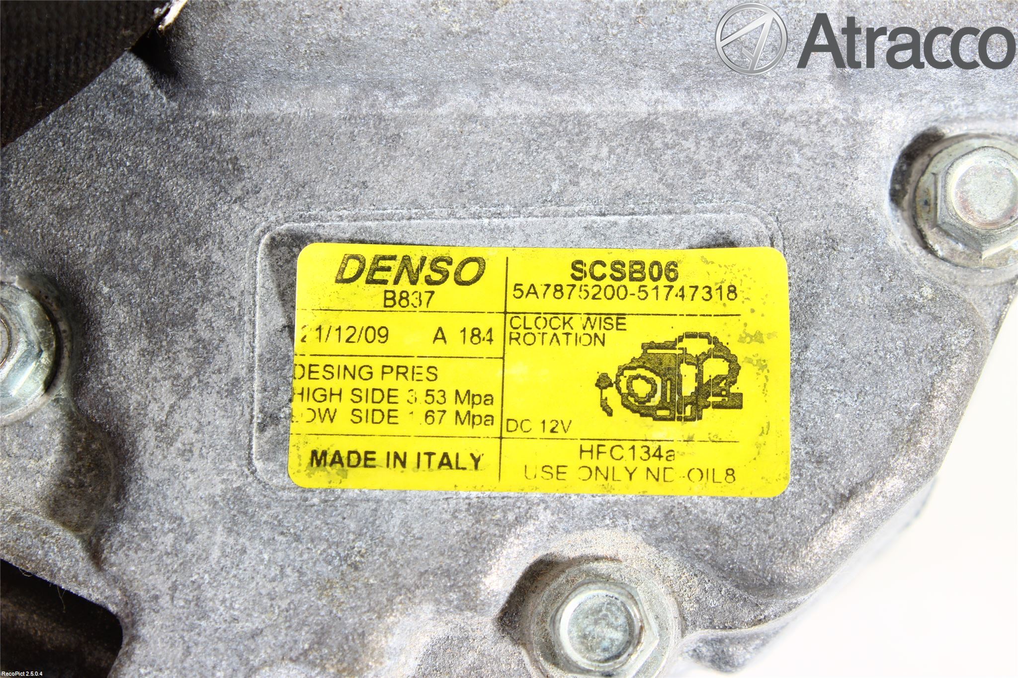 Ford KA 09-16 Varme Ac Kompressor