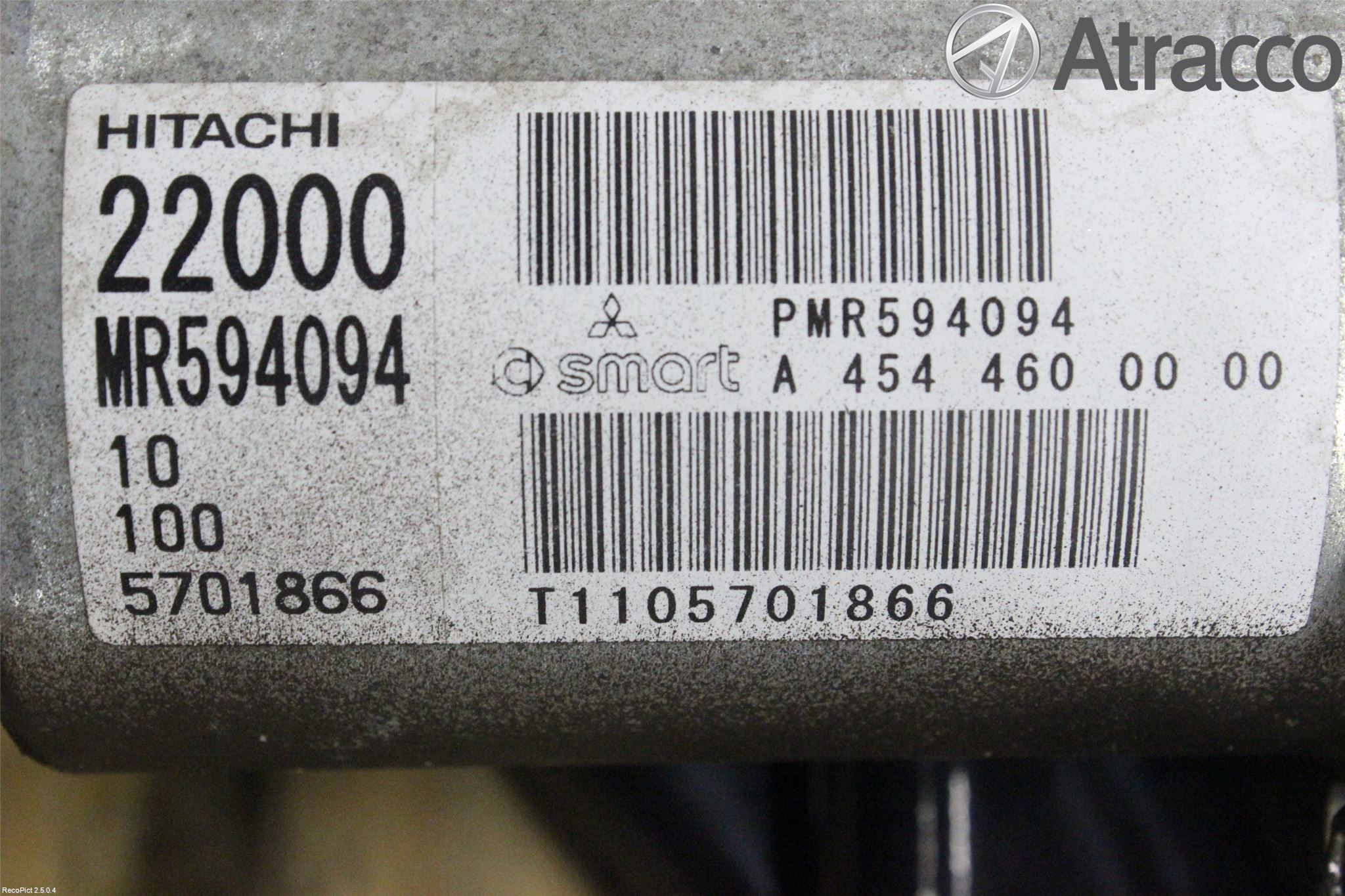 Mitsubishi COLT 09-13 Styrestag V - Midt - H
