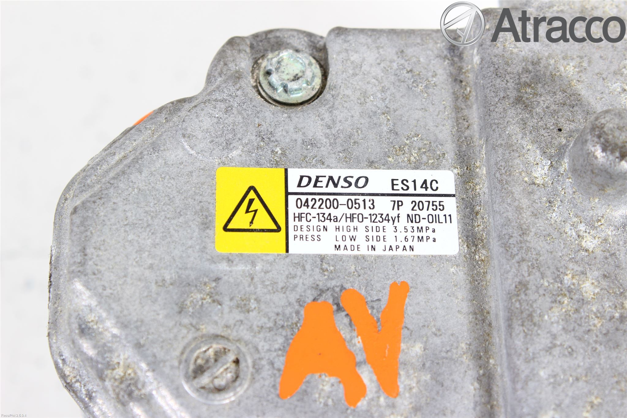 Toyota YARIS XP130 12-14 Varme Ac Kompressor