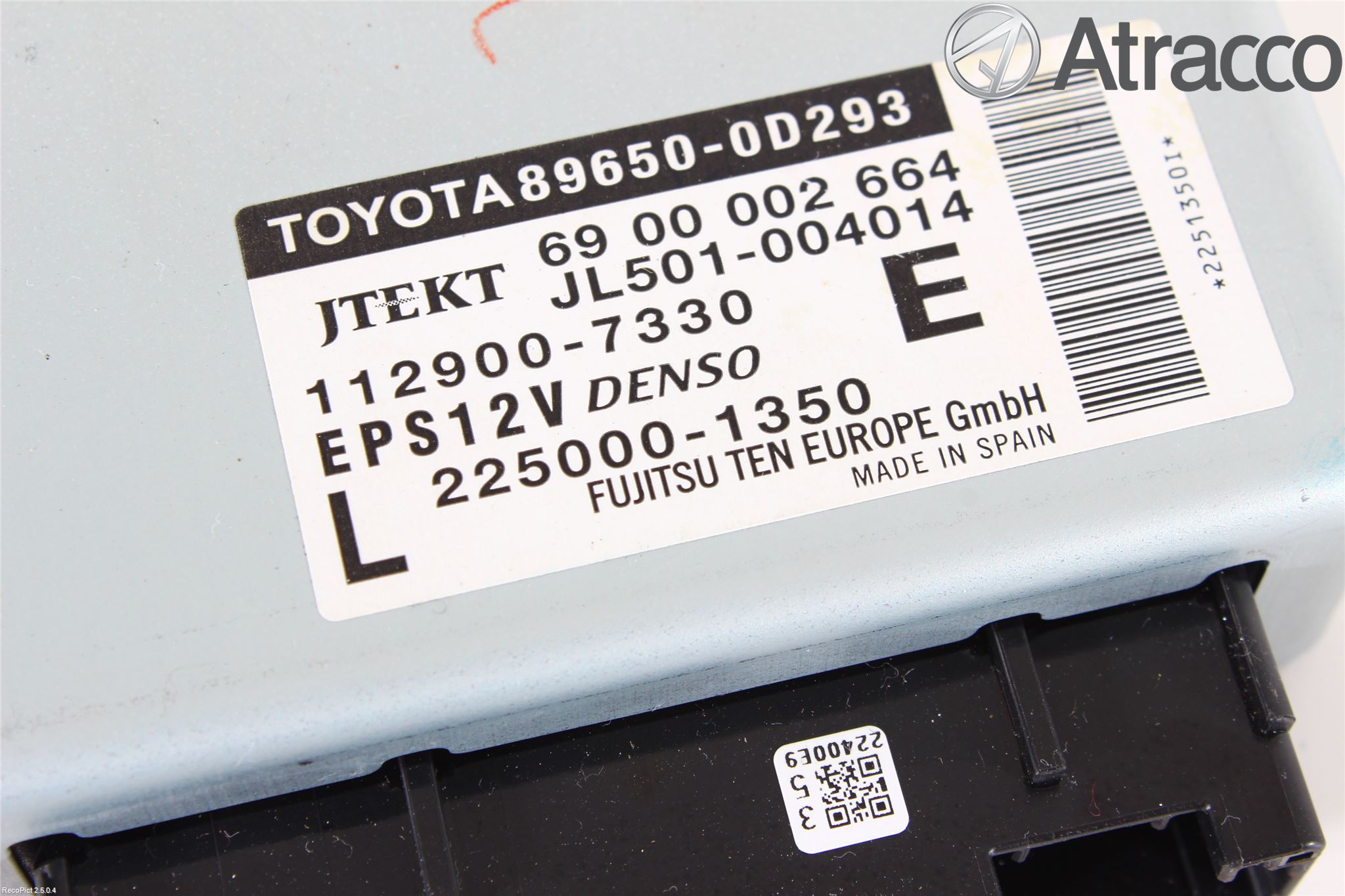 Toyota YARIS XP130 12-14 Styreenhet Styreservo