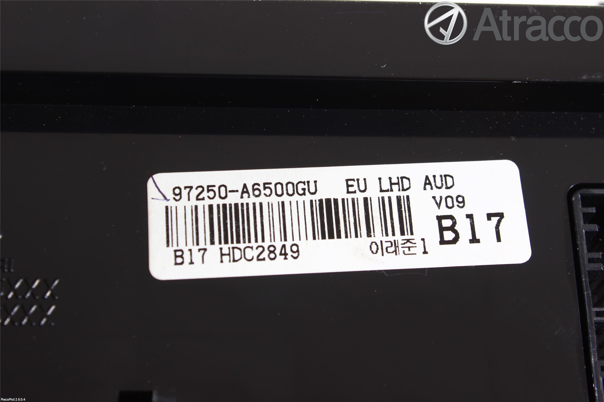 Hyundai i30 GD 13-17 Varme Ac Betjening-Display