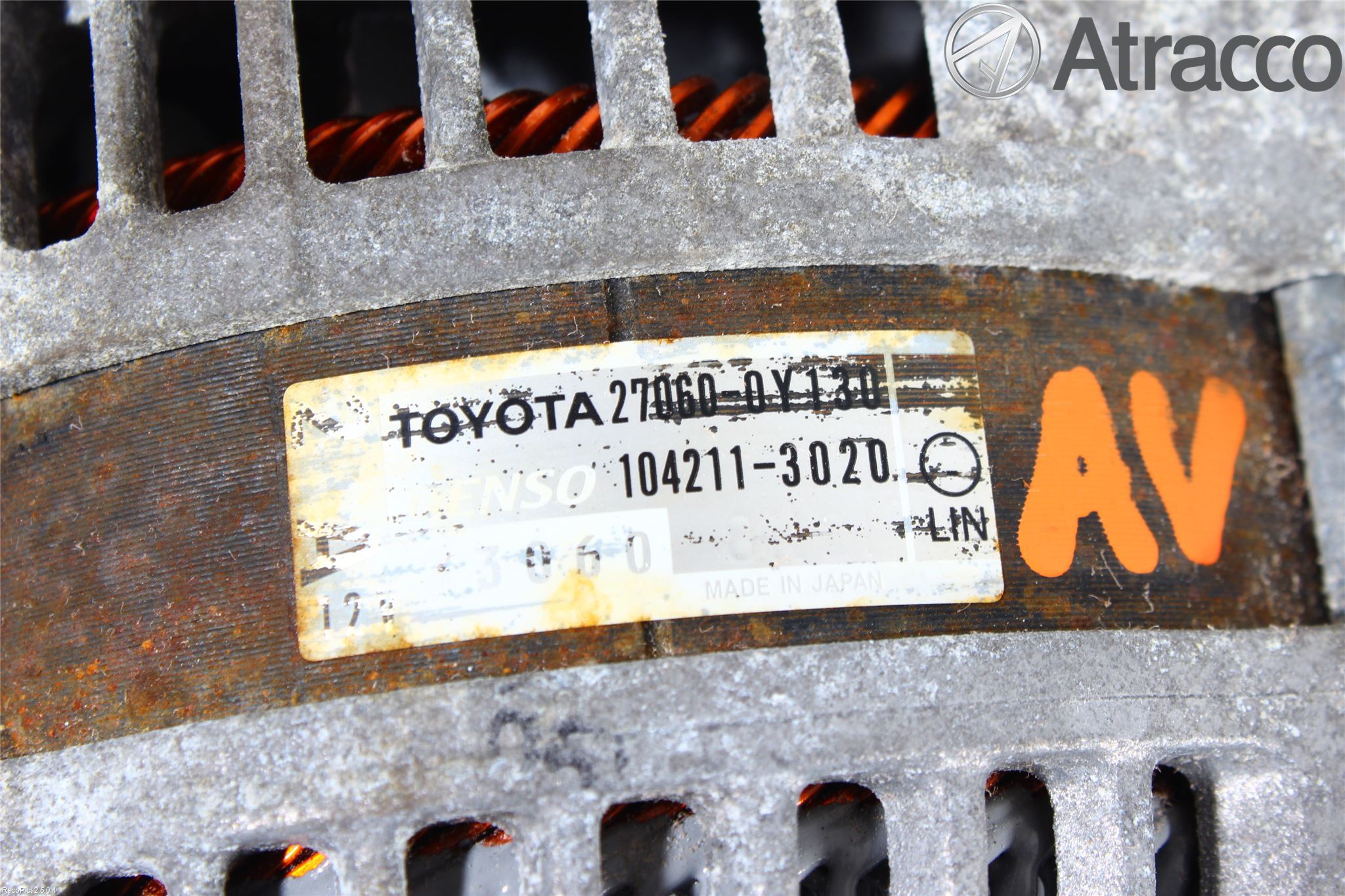 Toyota YARIS XP130 12-14 Dynamo