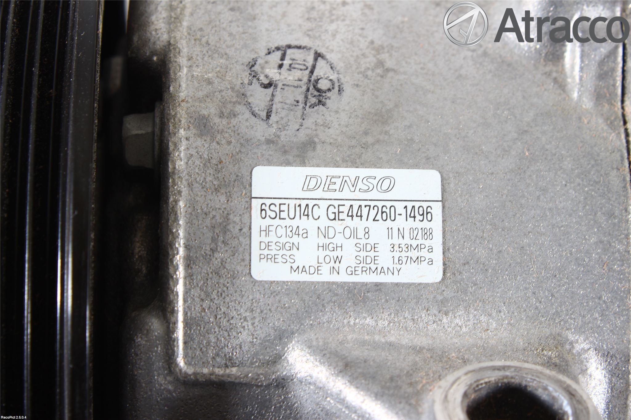 Toyota AURIS 10-12 Varme Ac Kompressor