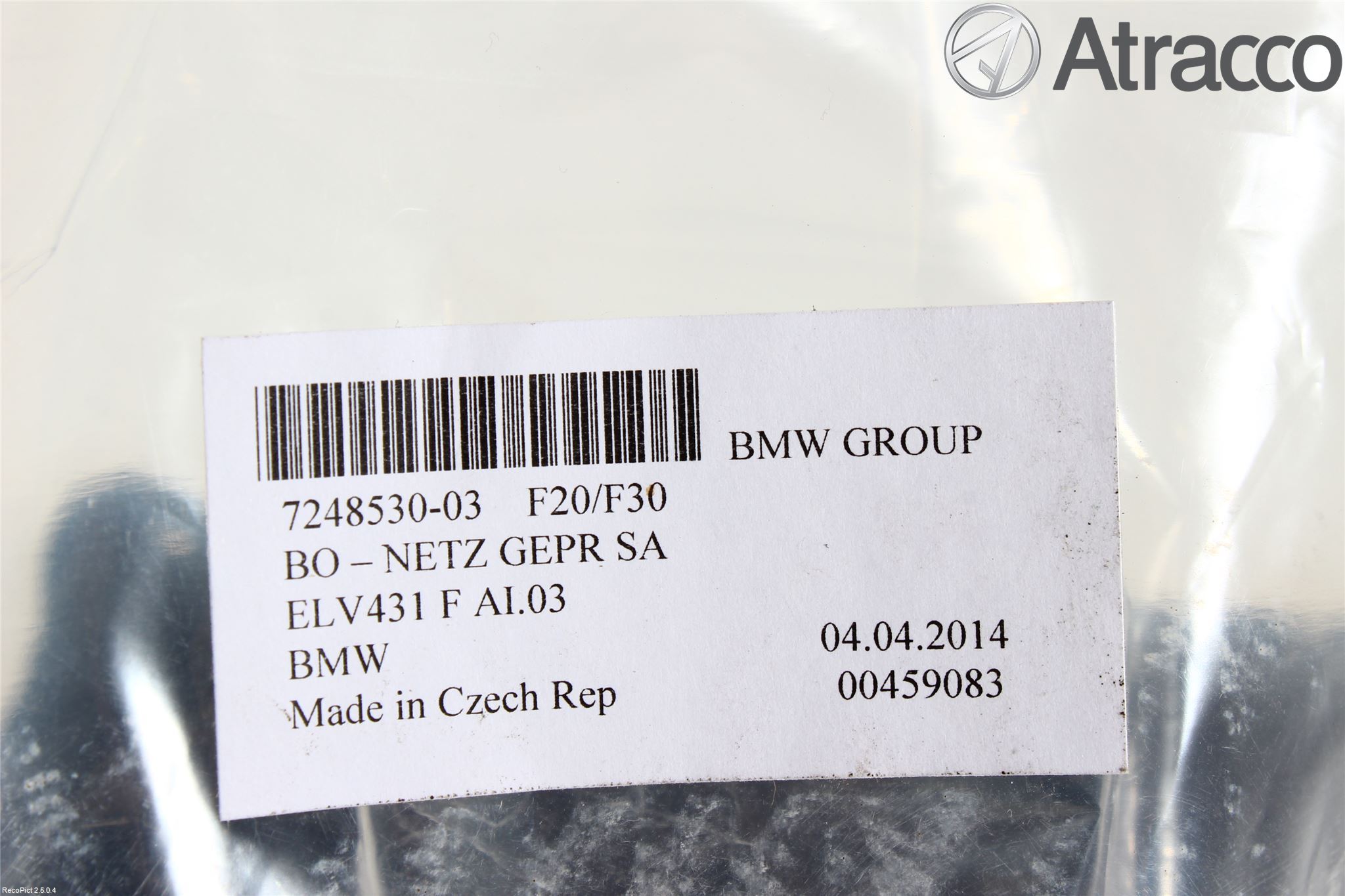 BMW 3 F30/F31/F80 12-19 Innr Lastenett