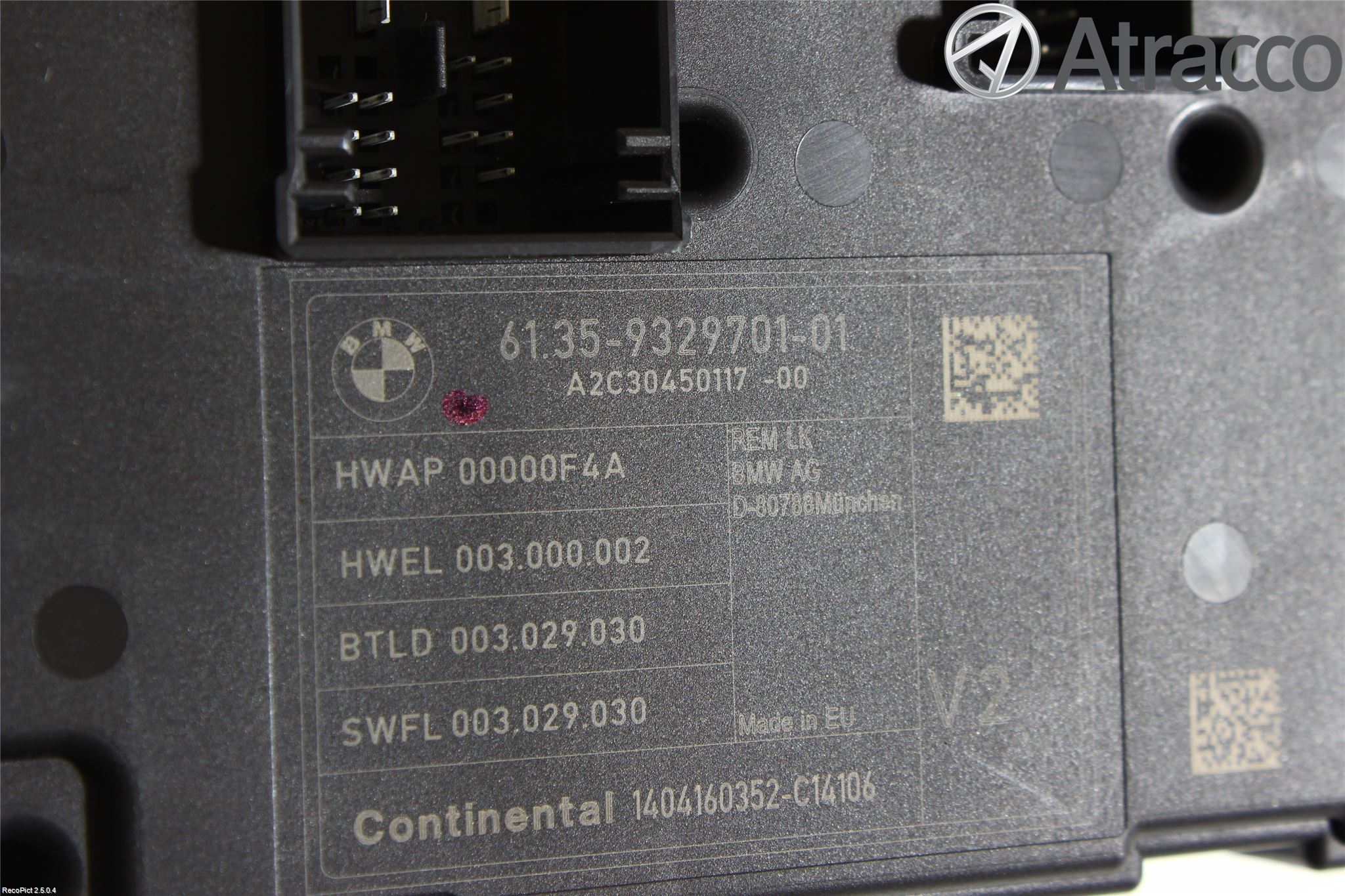 BMW 3 F30/F31/F80 12-19 Styreenhet Øvrig