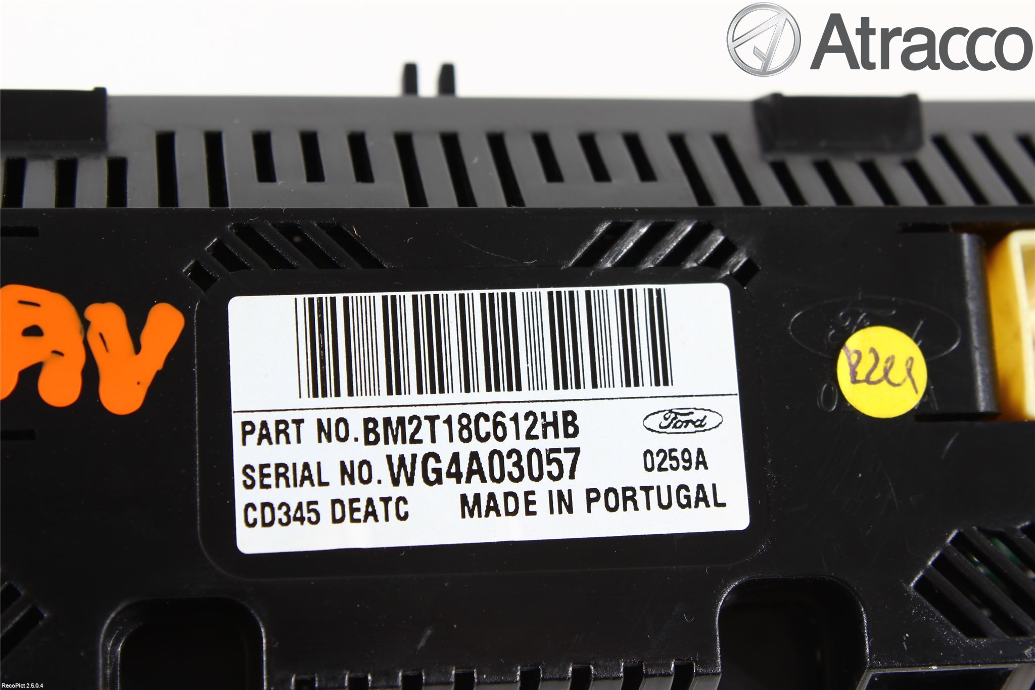 Ford MONDEO 07-15 Varme Ac Betjening-Display