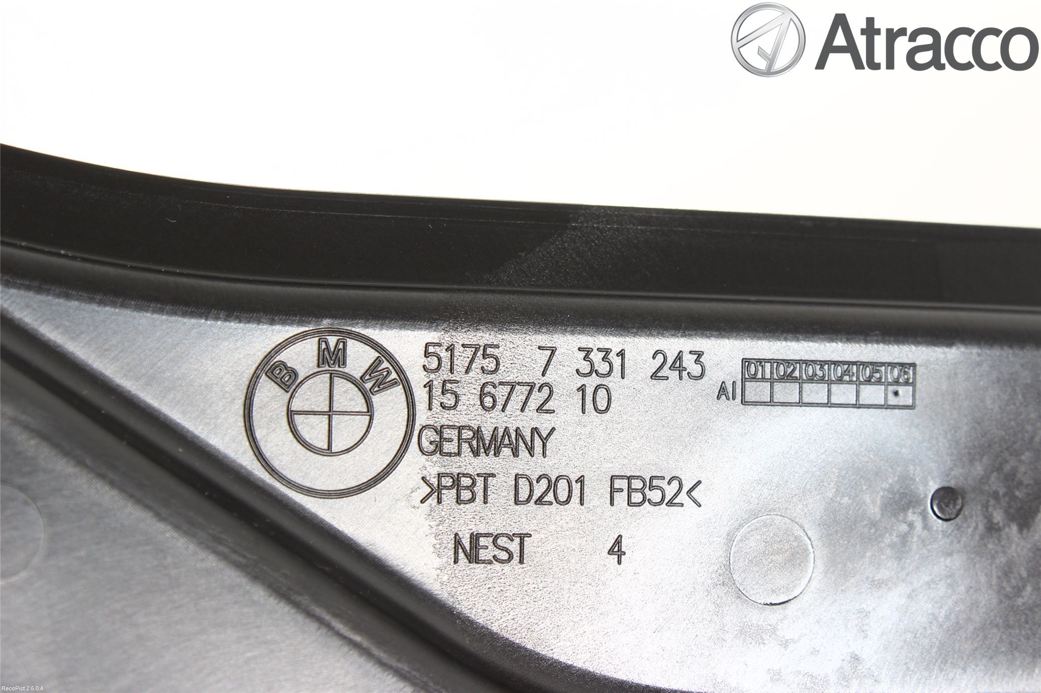 BMW 1 F20/F21 11-19 Visker Deksel-Grill-Under Frr