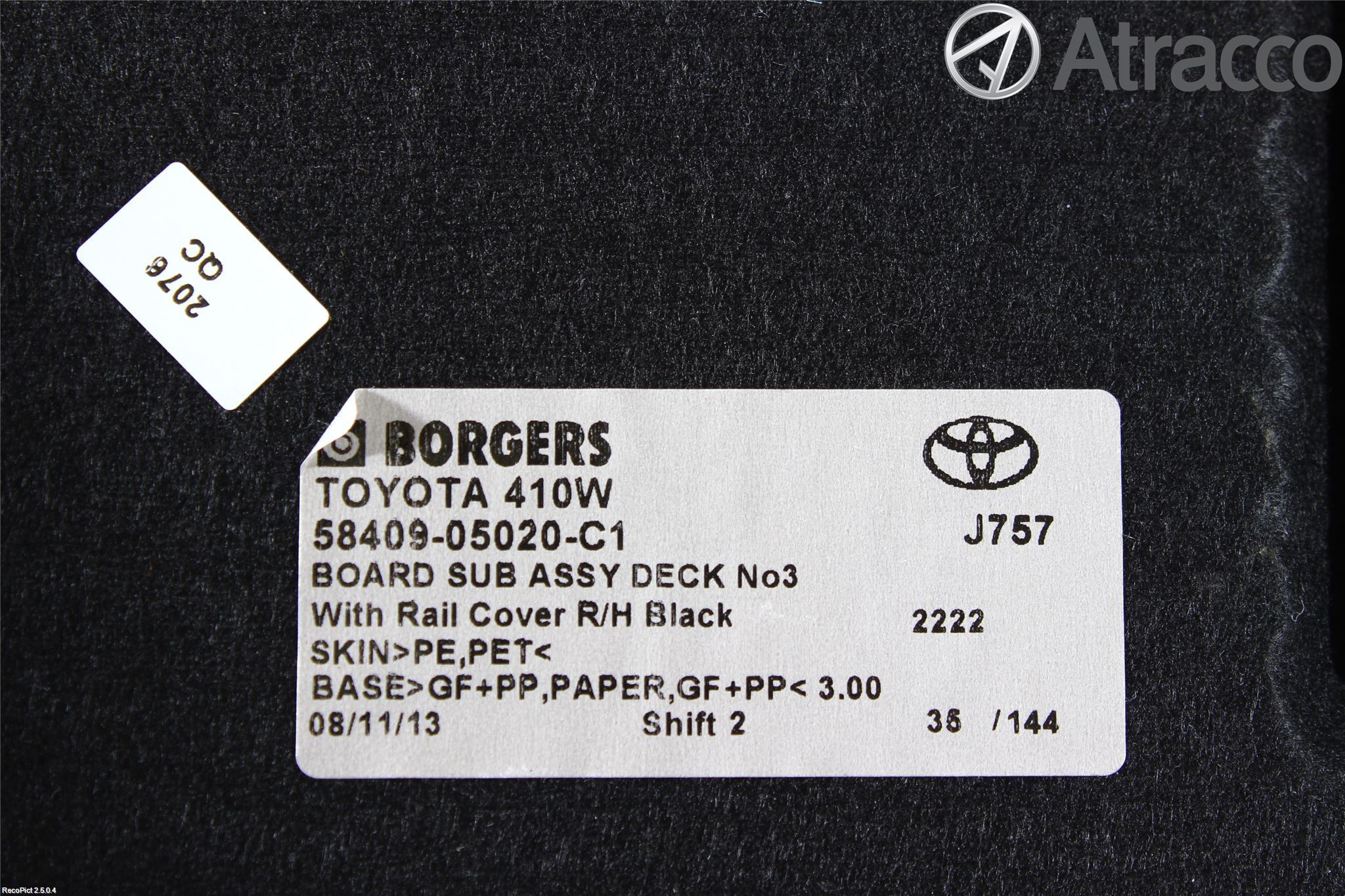 Toyota AVENSIS 09-15 Innr Bagasjeromkledsel