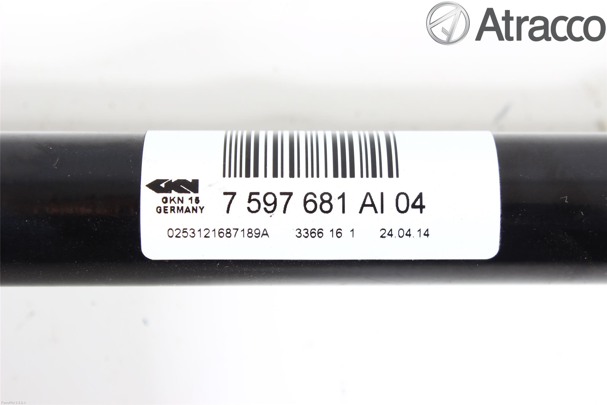 BMW 3 F30/F31/F80 12-19 Drivaksel Bak Kompl Venstre