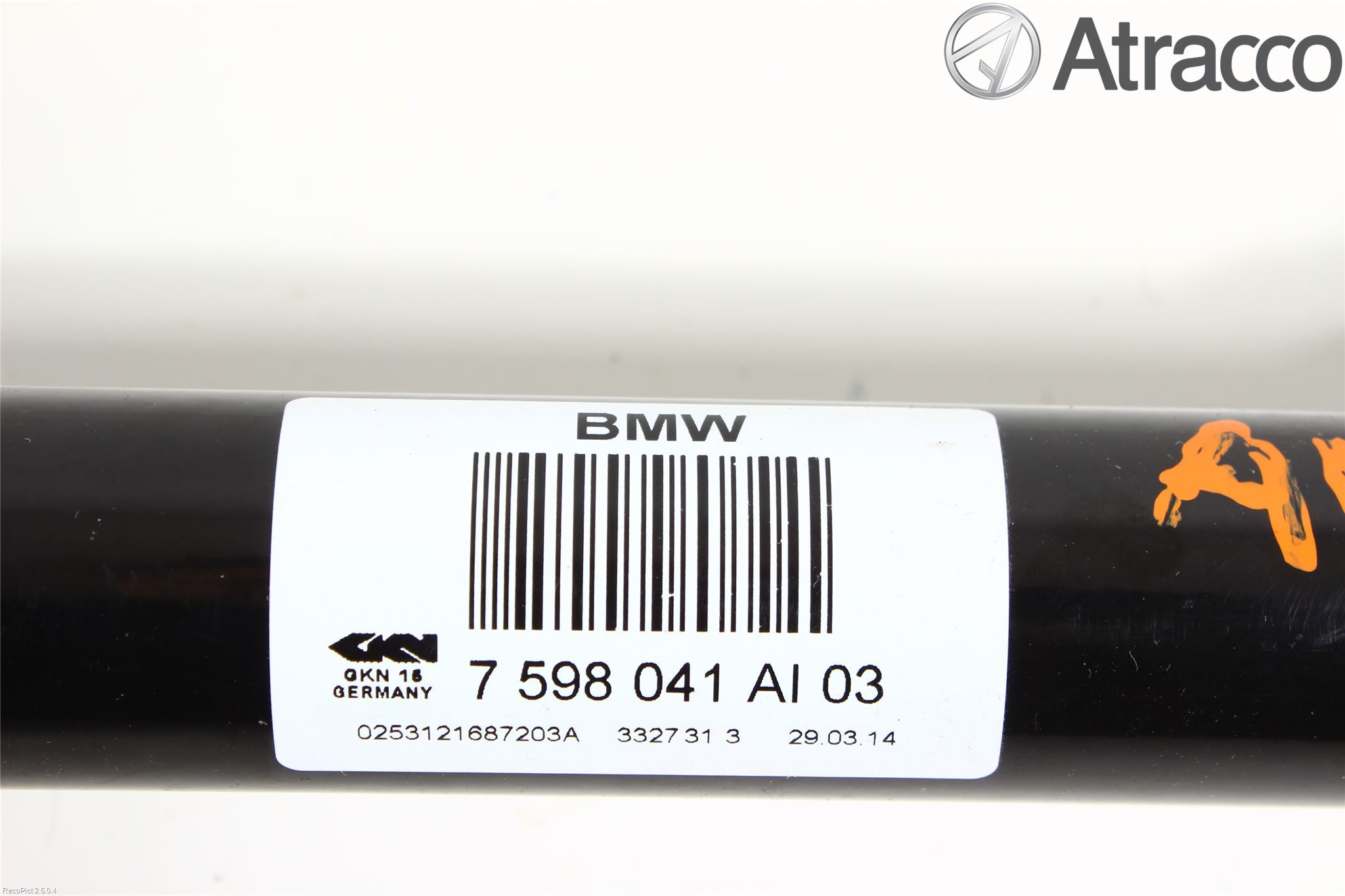 BMW X3 F25 10-17 Drivaksel Bak Kompl Venstre