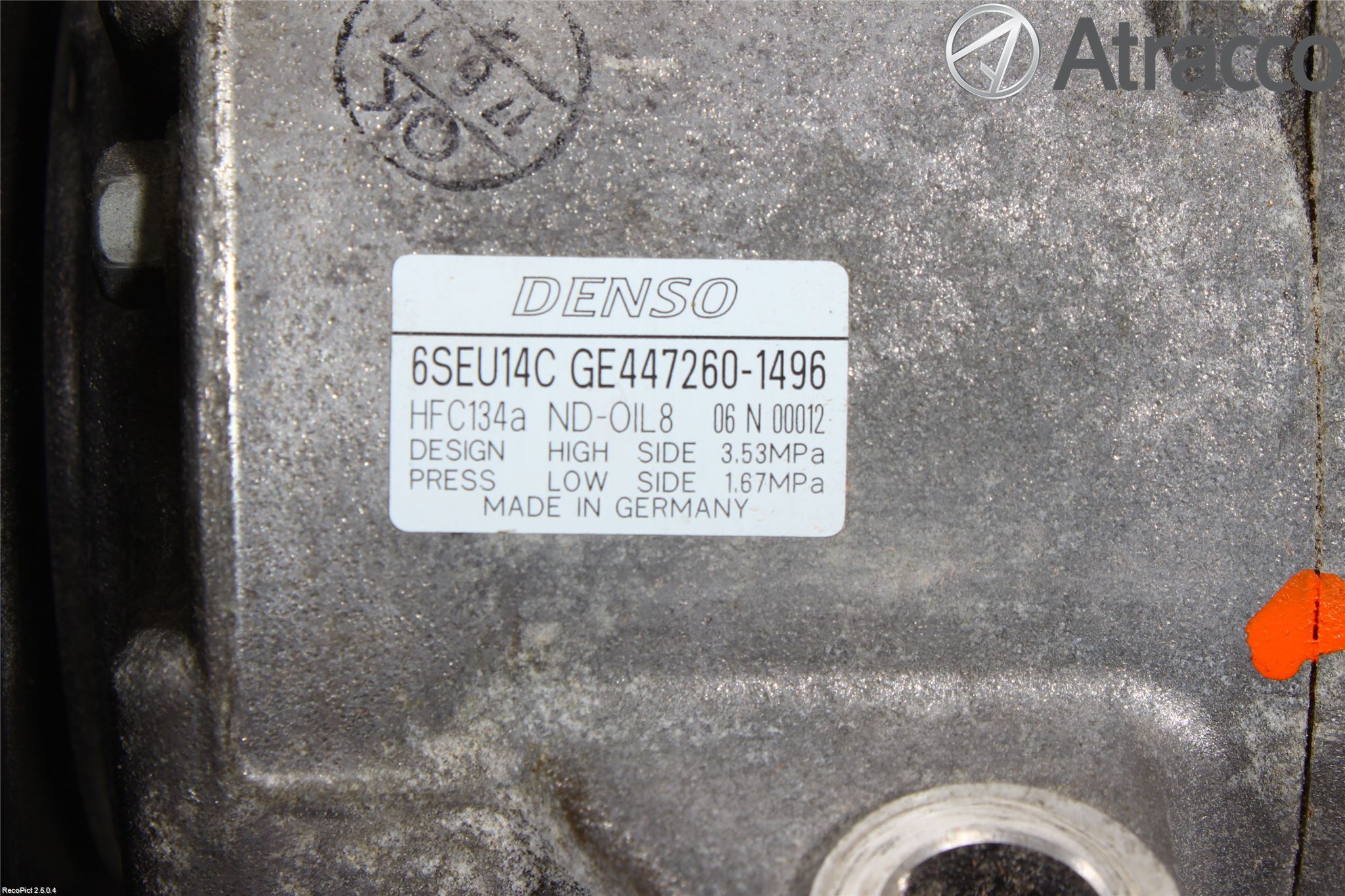 Toyota AVENSIS 09-15 Varme Ac Kompressor